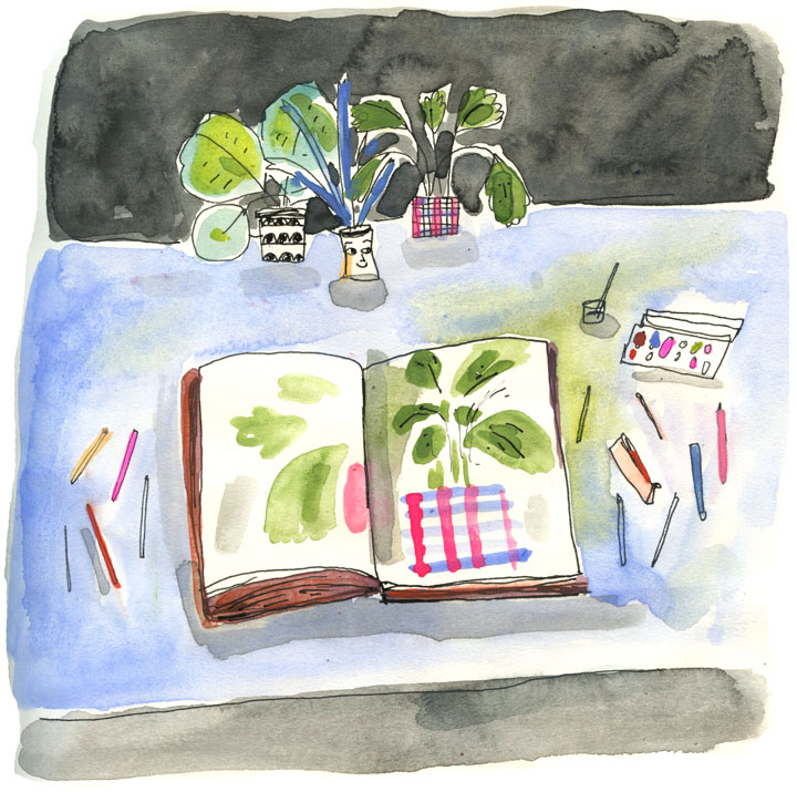 illustration by Elizabeth Graeber for Drawing Night #1