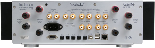 Behold Gentle Integrated Amplifier - Rear View