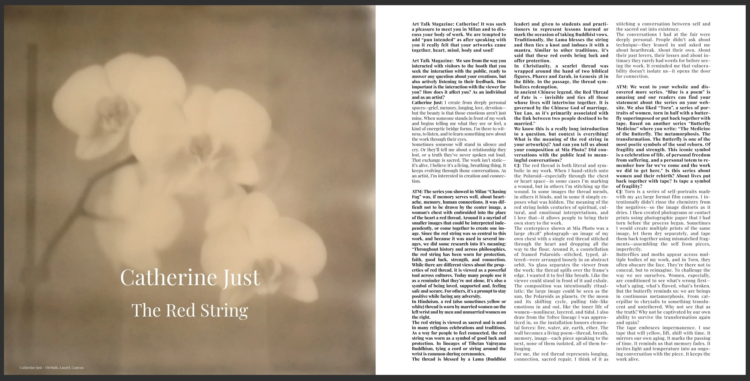 Art Talk Magazine :: Featured 8 Page Interview :: Zurich, 2025