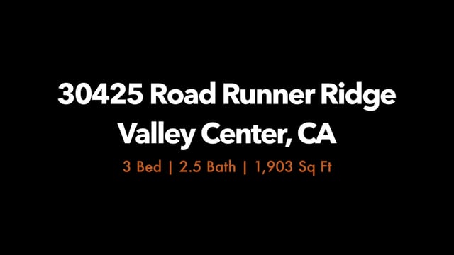 30425 Road Runner Ridge, Valley Center, CA
