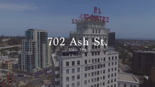 Located in the historic El Cortez, 702 Ash St, Unit 704, San Diego, CA, 92101