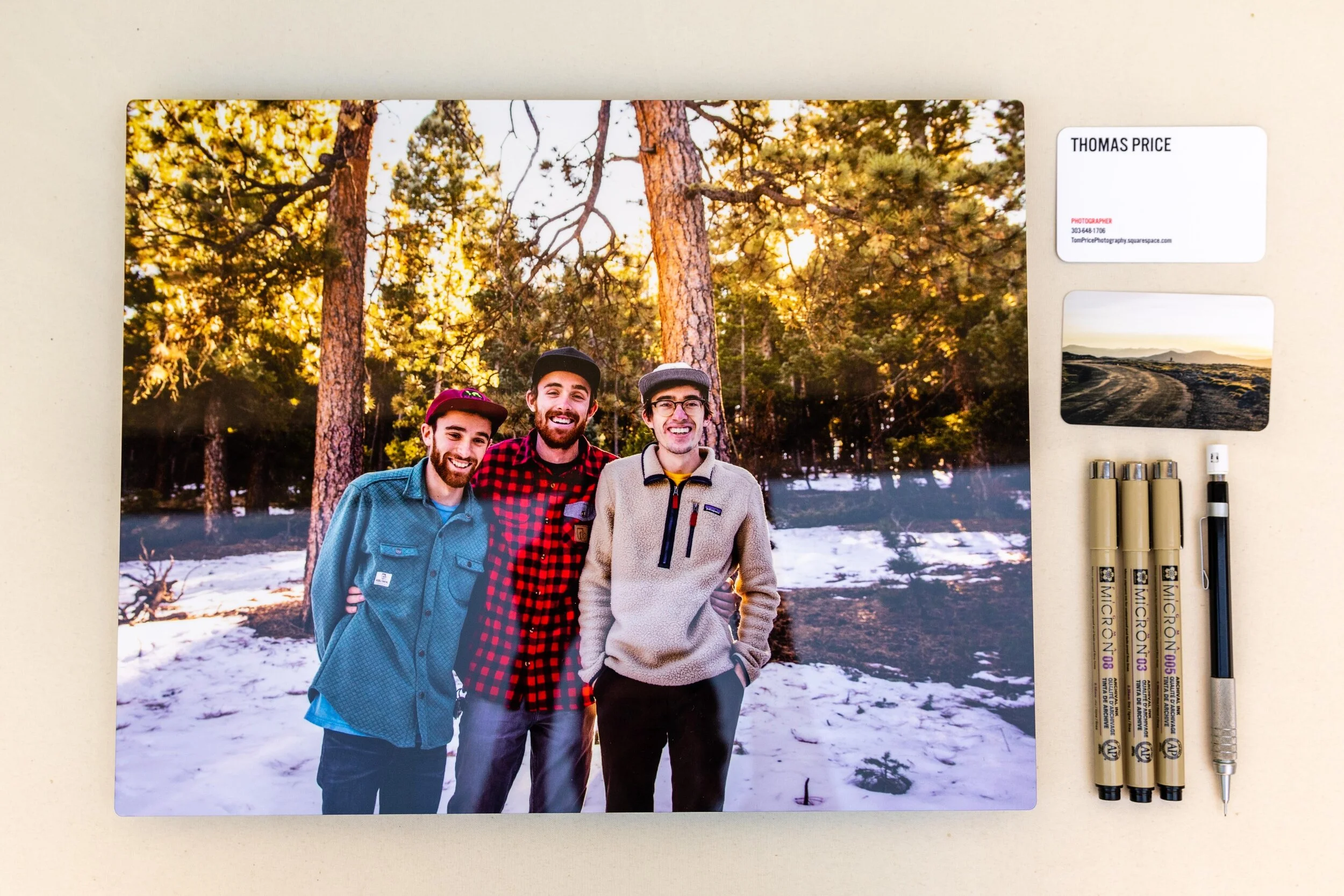 11" x 14" Aluminum PrintThese are a bit pricier than other mediums but are easy to clean and have amazing color saturation and high gloss finish.