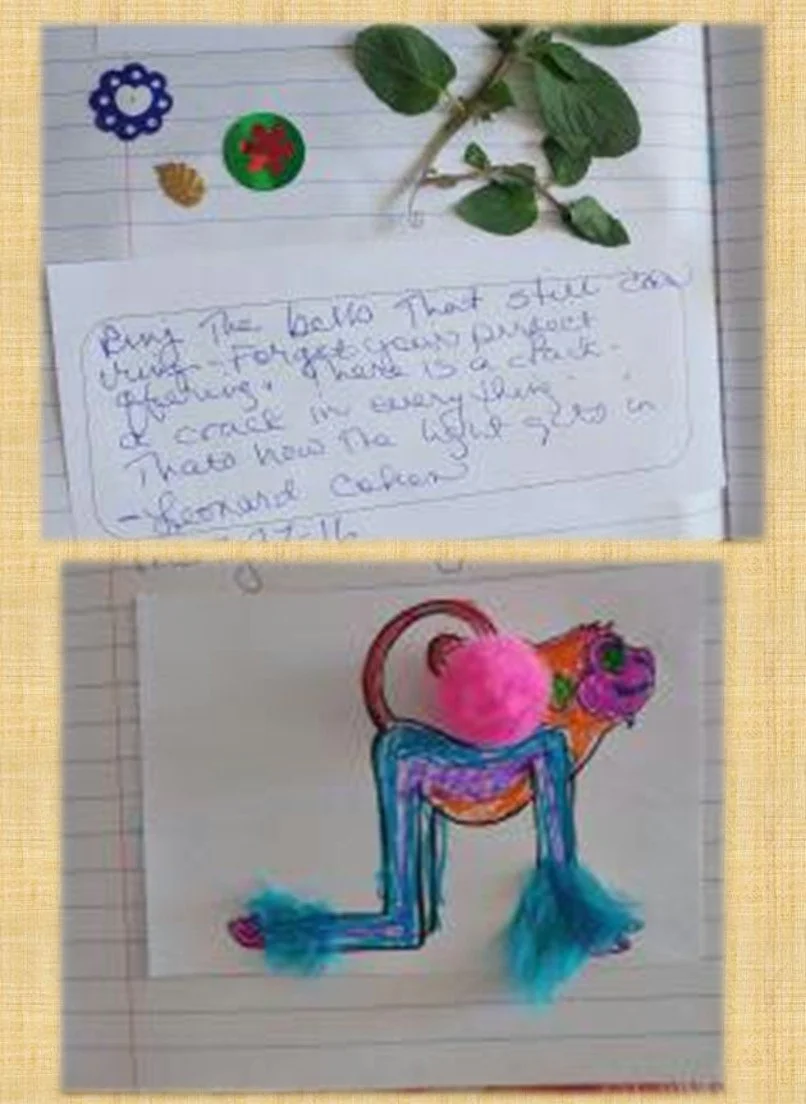 Ring the bell that still can ring, journal entry from Leonard Cohen song