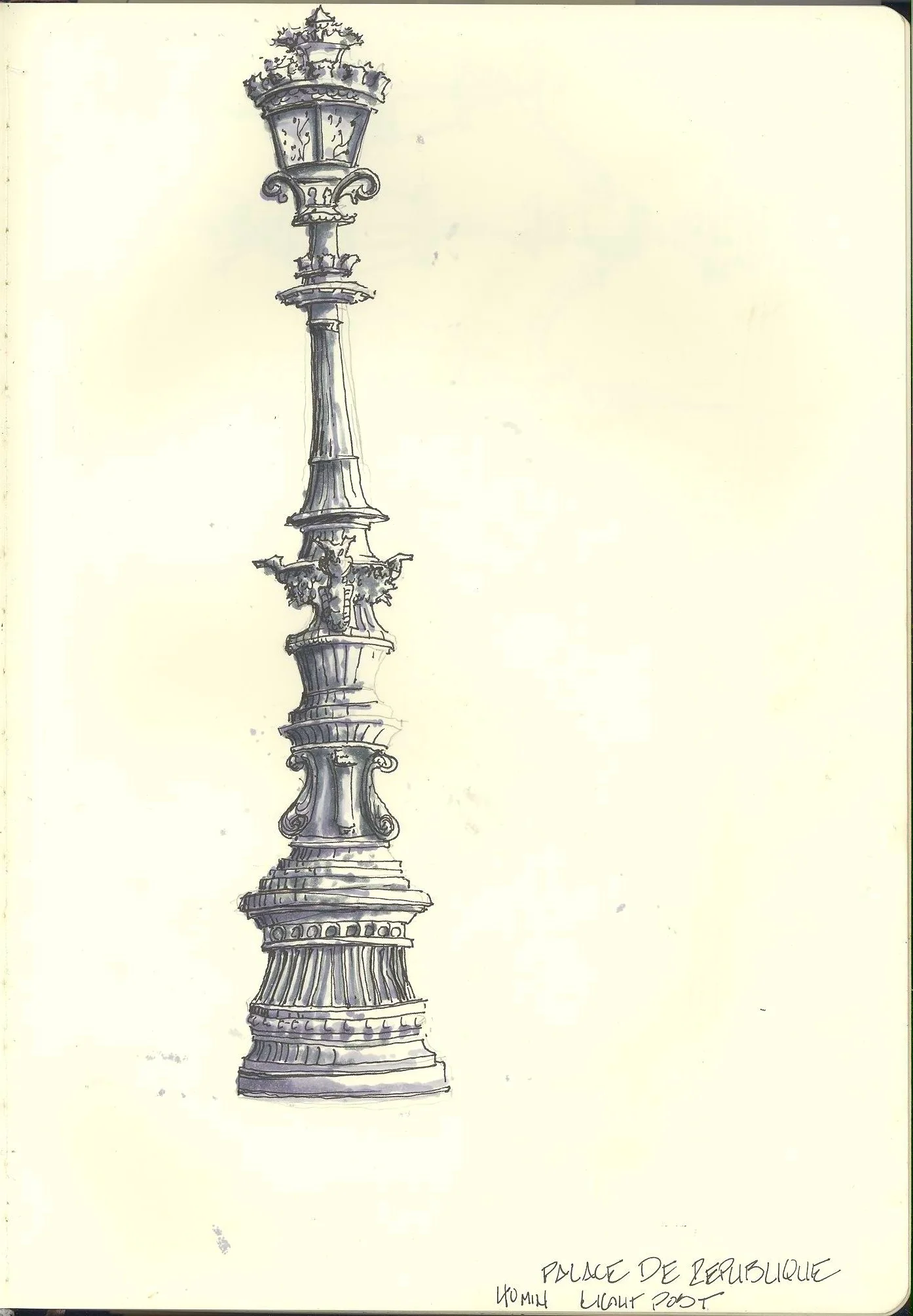 Parisian Street Light. Paris, France