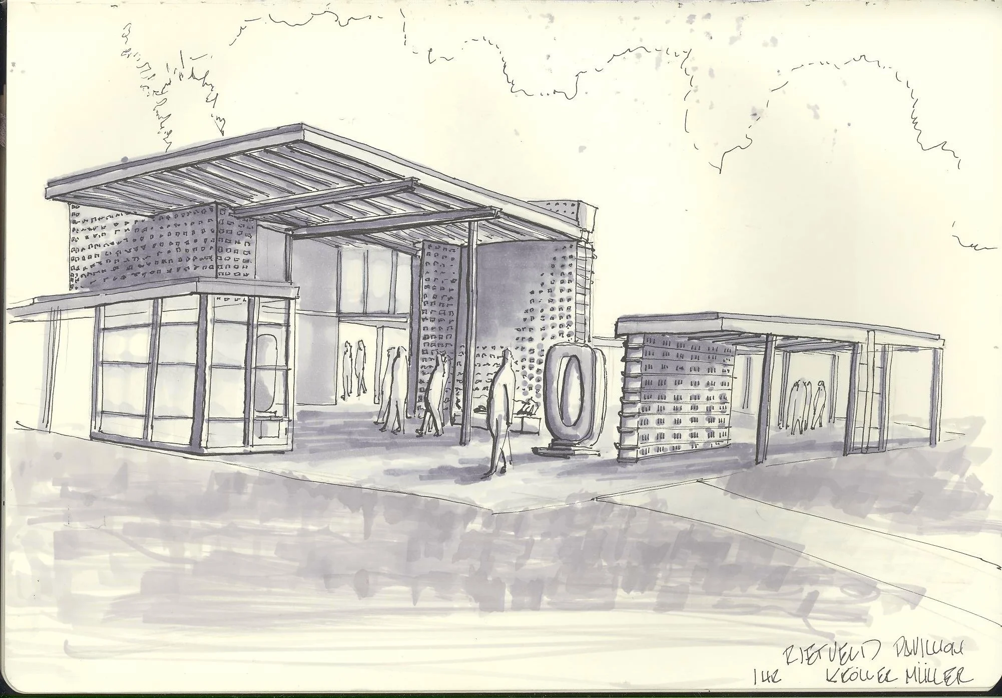 Rietveld Pavilion. Kröller-Müller Sculpture Garden. Otterlo, Netherlands