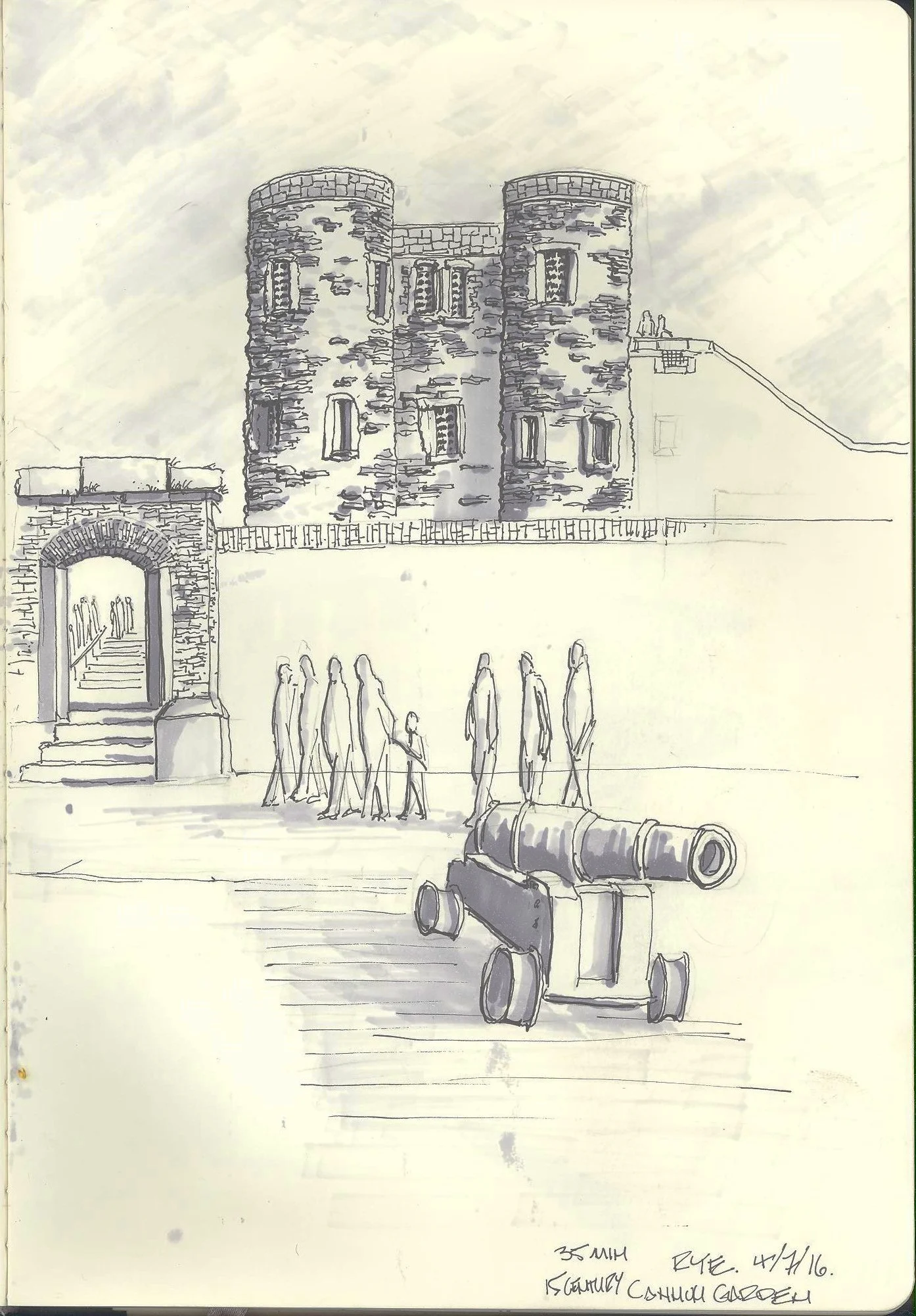 Gun Garden, Rye Castle. Rye, England