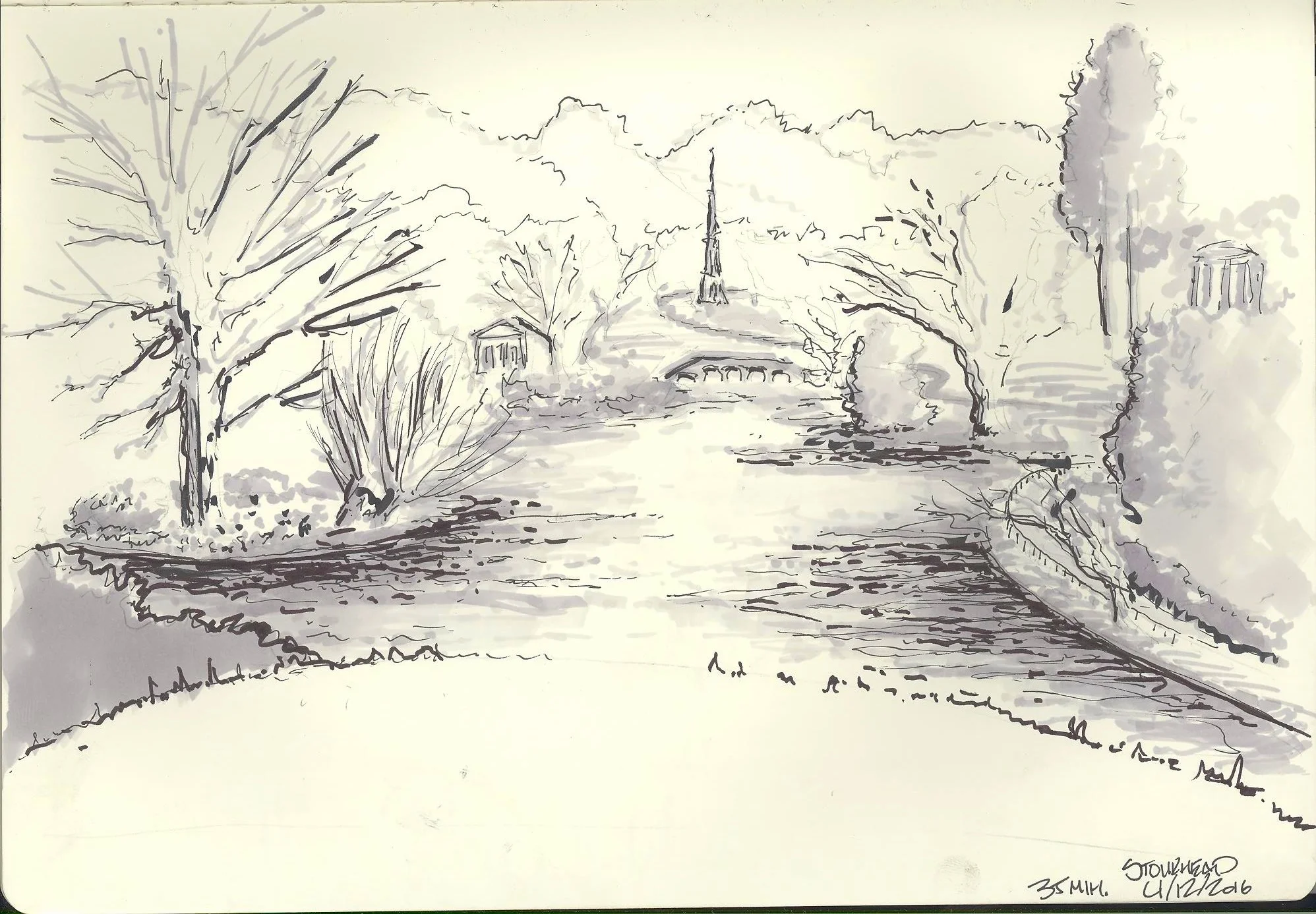 Stourhead Garden. Wiltshire, England