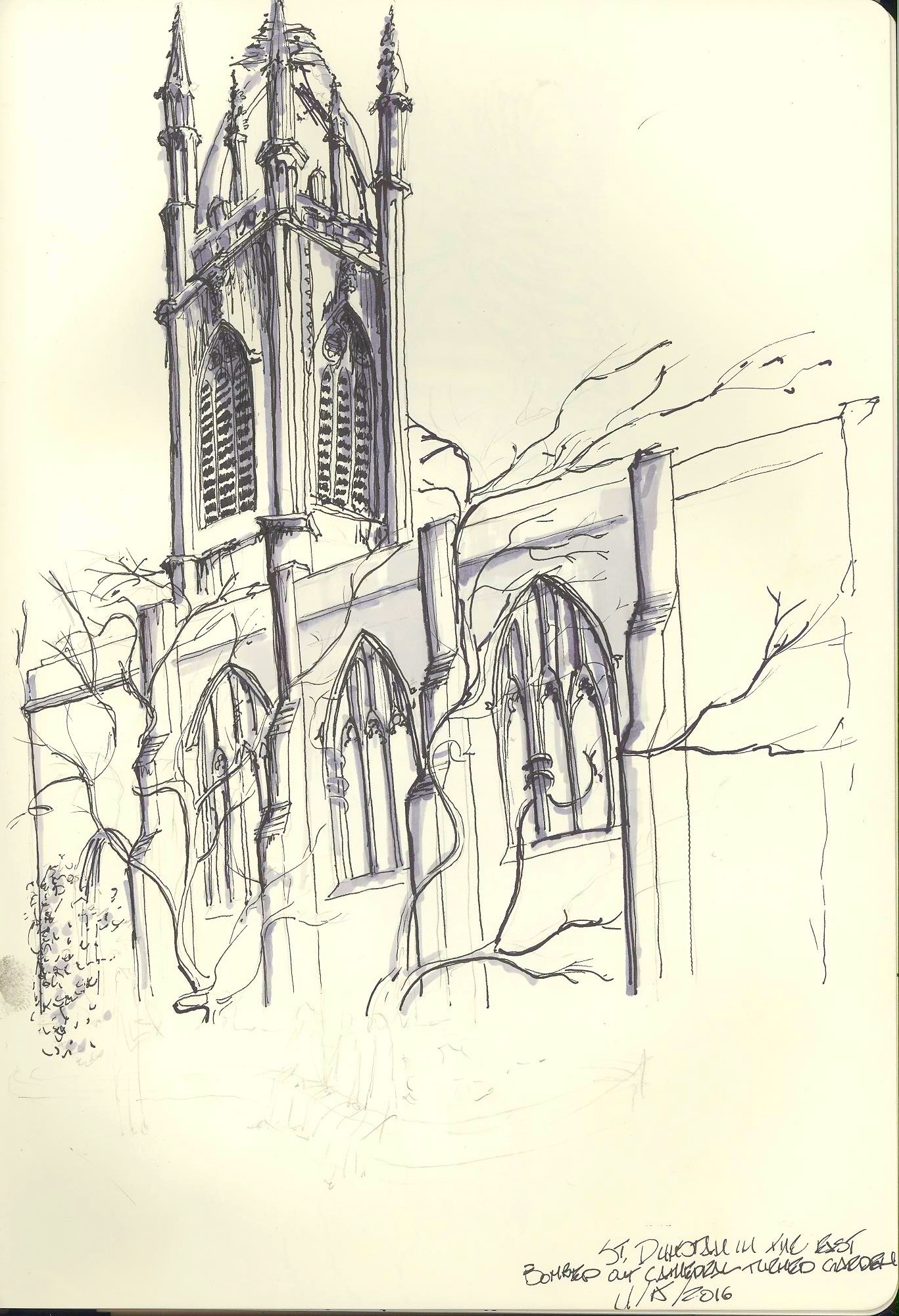 St Dunstan-in-the-East. London, England