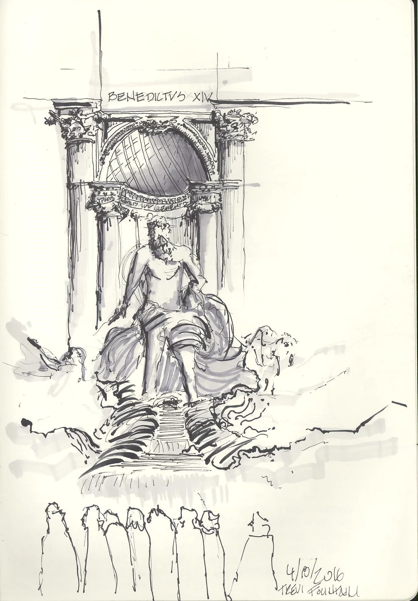 Trevi Fountain. Rome, Italy