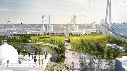 Last month, I was ecstatic to receive an ASLA Michigan Chapter Student Merit Award for reimagining Detroit's Zug Island. 
The 600 acre project aimed to reinvent an industrial brownfield as an international gateway through landscape regeneration. The 