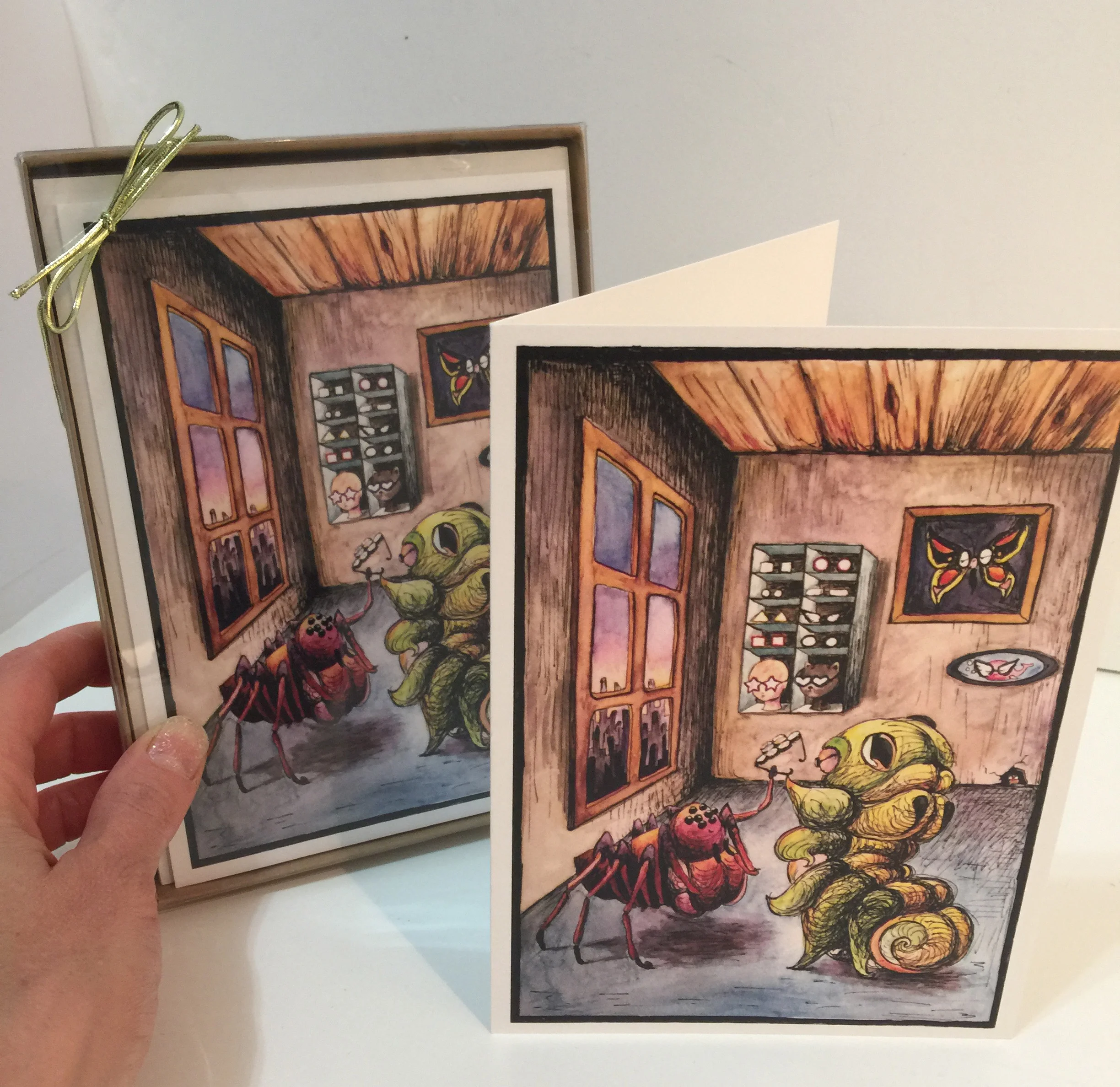 Thank you card (glasses)