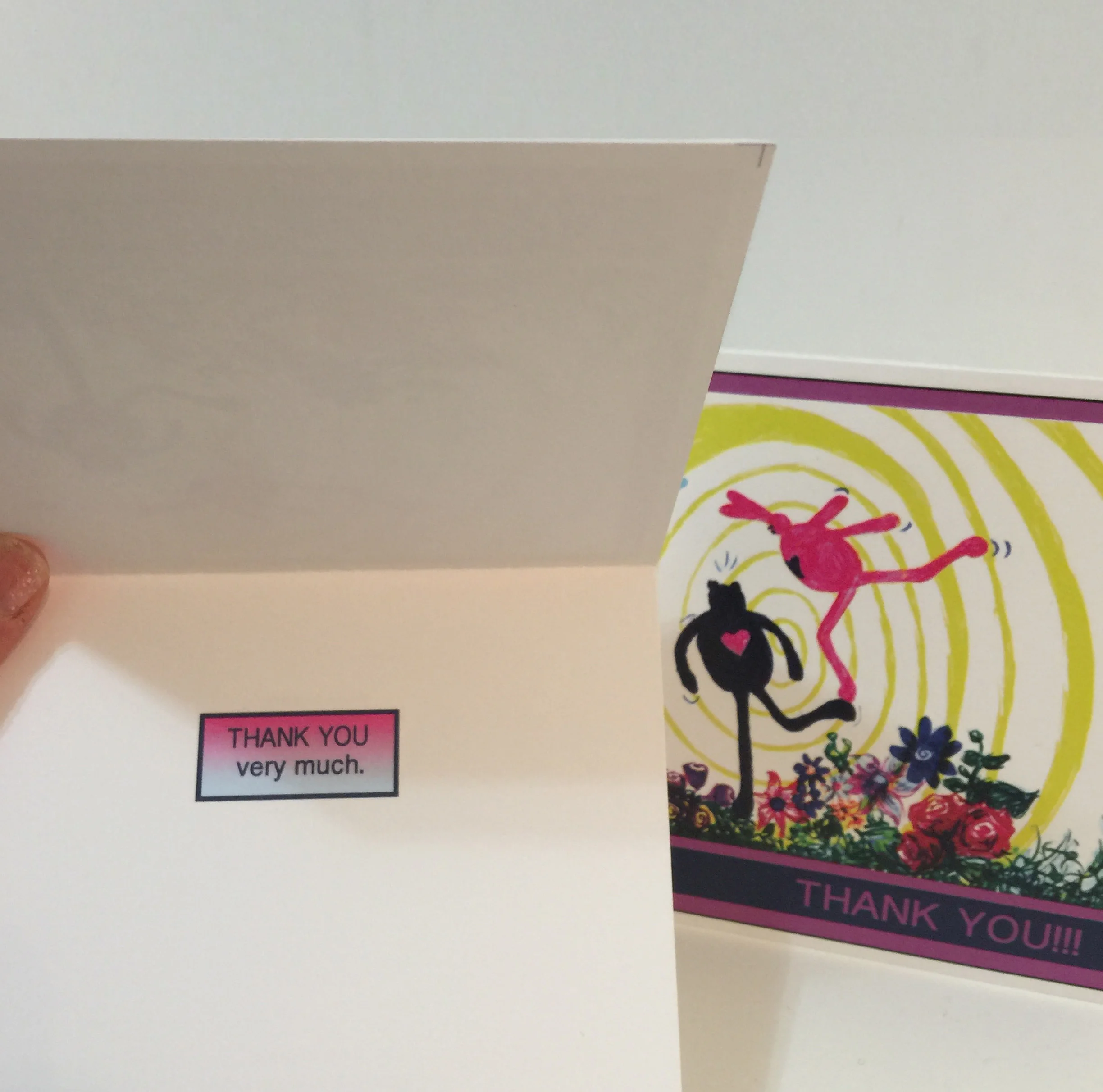 Thank you card (friends) 