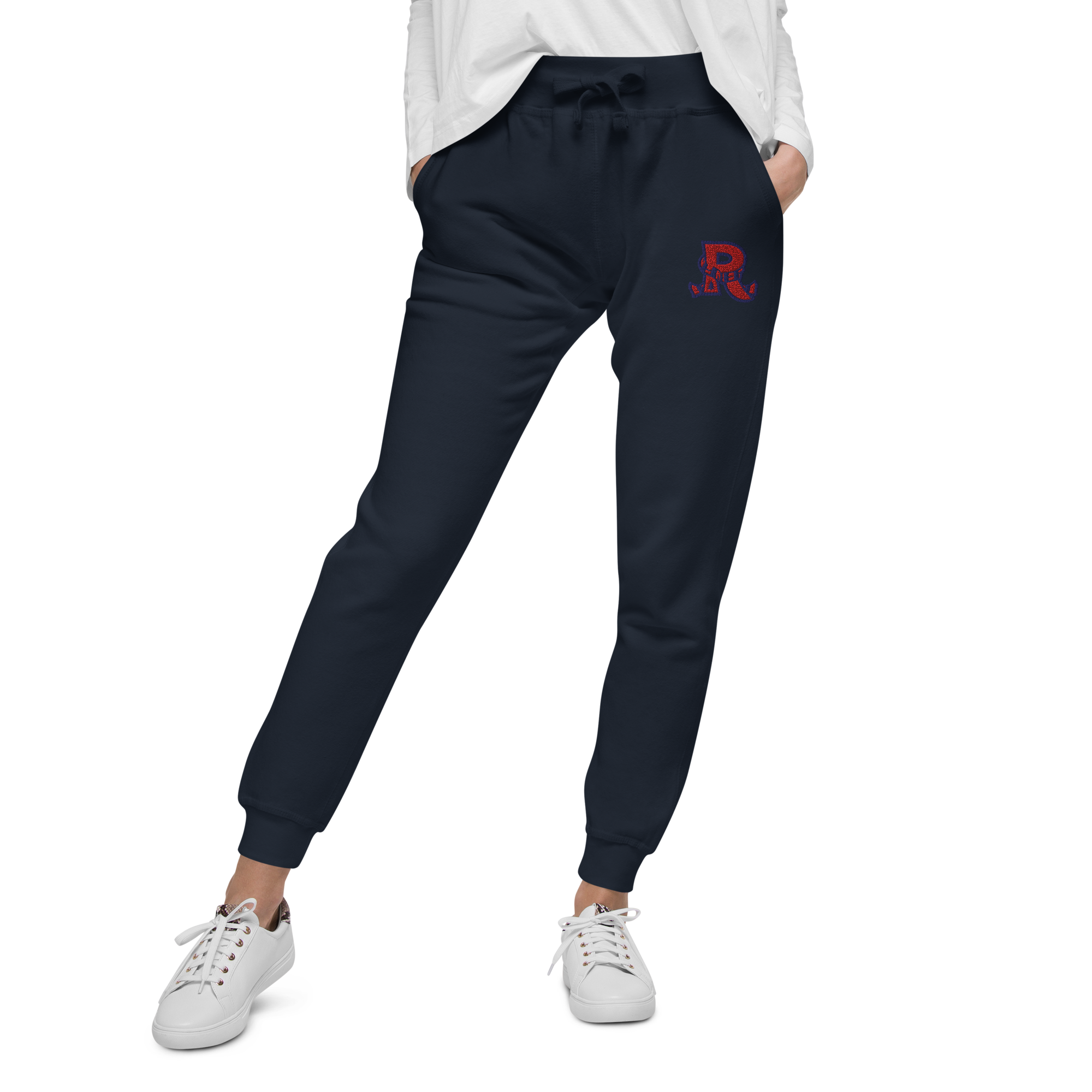 unisex-fleece-sweatpants-navy-blazer-front-6ae3d93c1c946.png