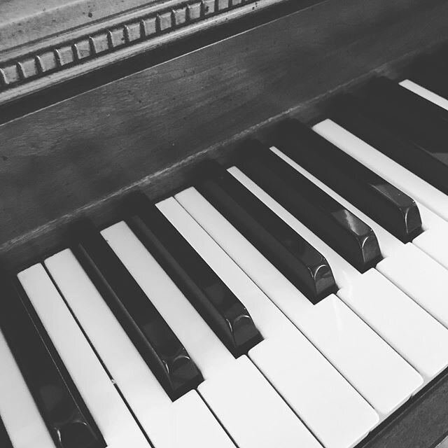 Just sat at the piano and played for a bit today. I love how playing a different instrument makes me hear and approach the music differently. (Not just because the piano is out of tune...)