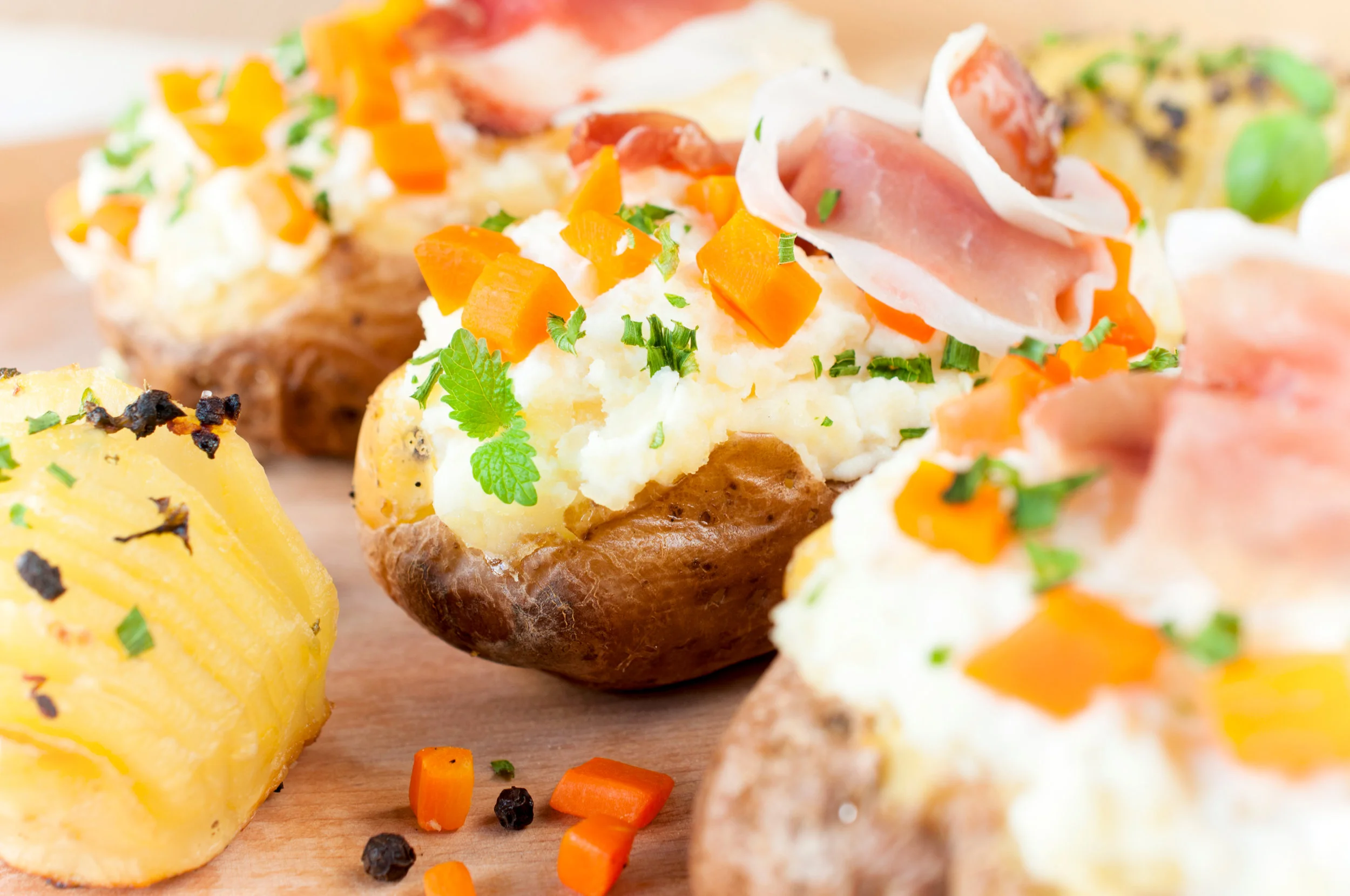 Creamy potato boats