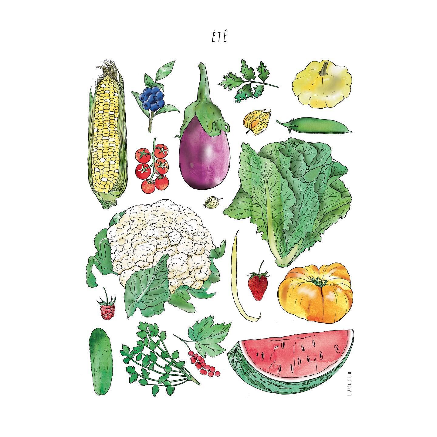 Salut!
.
C&rsquo;est le coeur de l&rsquo;&eacute;t&eacute; et les r&eacute;coltes locales sont tr&egrave;s tr&egrave;s nombreuses, j&rsquo;esp&egrave;re que vous en profitez un peu!
.
Je ferme ma boutique @etsy ce mardi 20 juillet pour deux semaines 