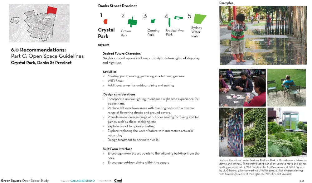 Open space recommendation from the Open Space Study