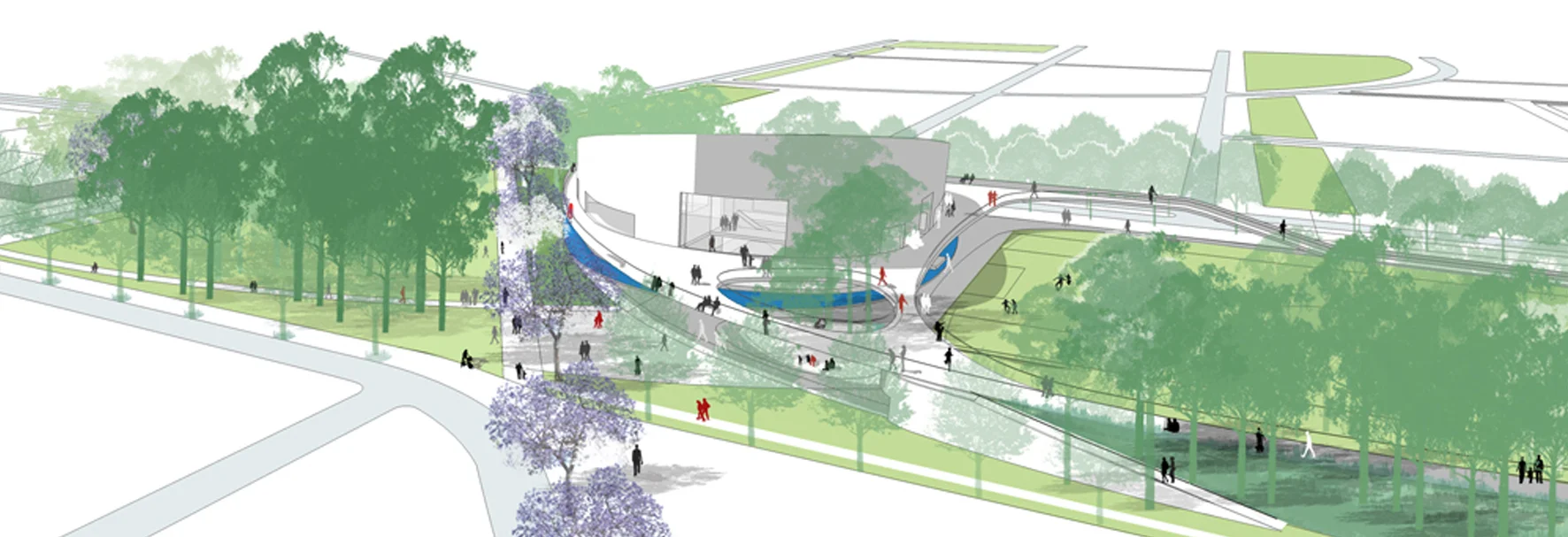 View of Gunyama Park and Pool