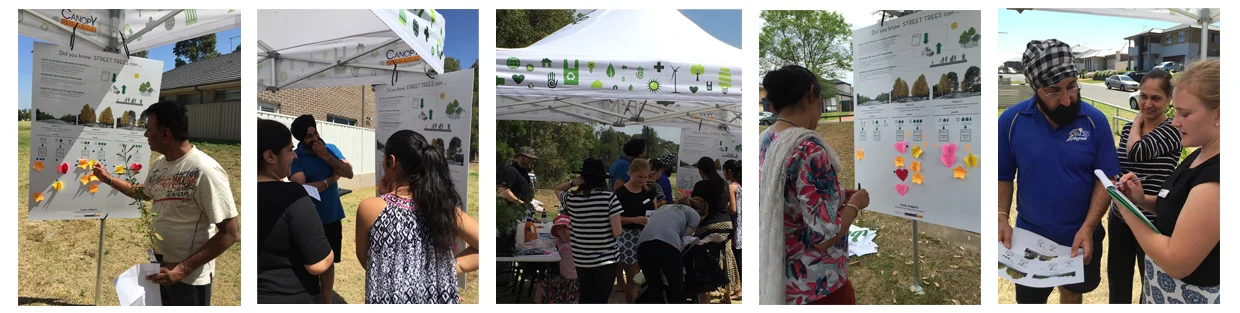 Several community consultation days were held as part of the Cool Streets Pilot Project