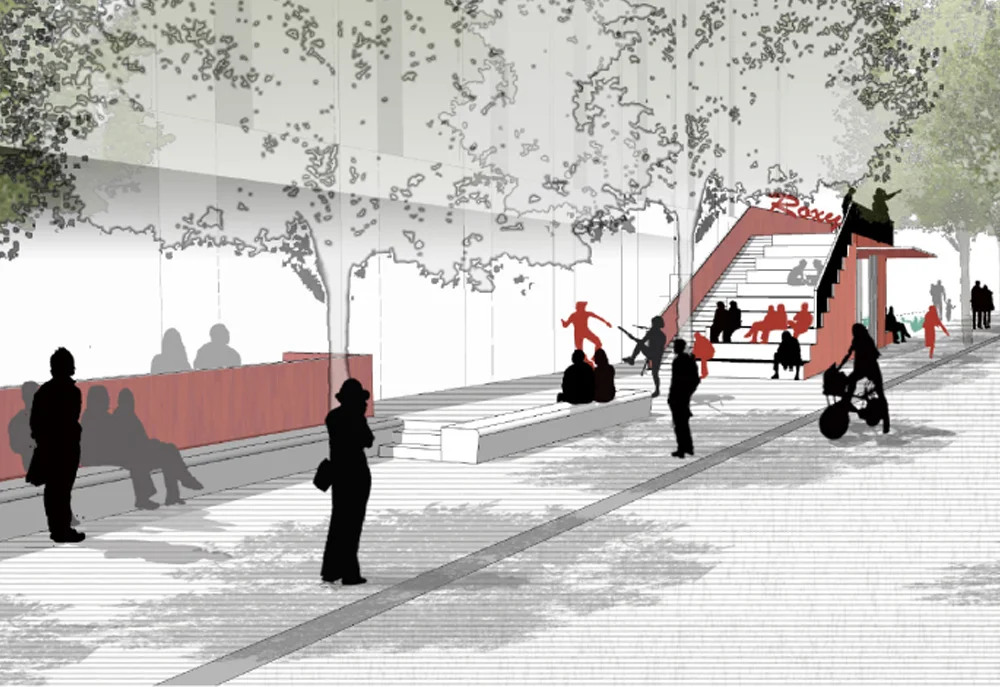 View of the Horwood Ave Civic Link