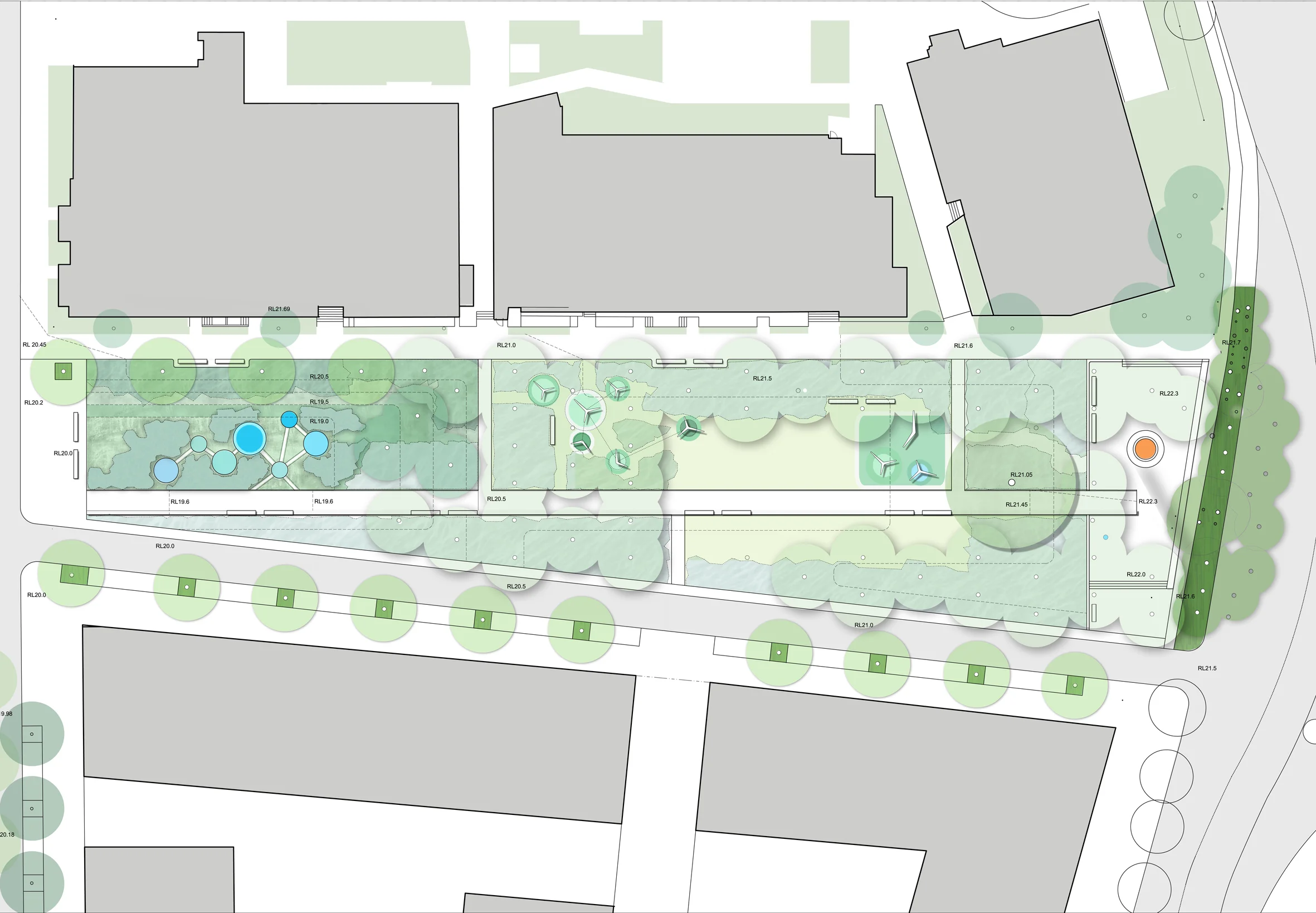 Plan of Zetland Ave Park