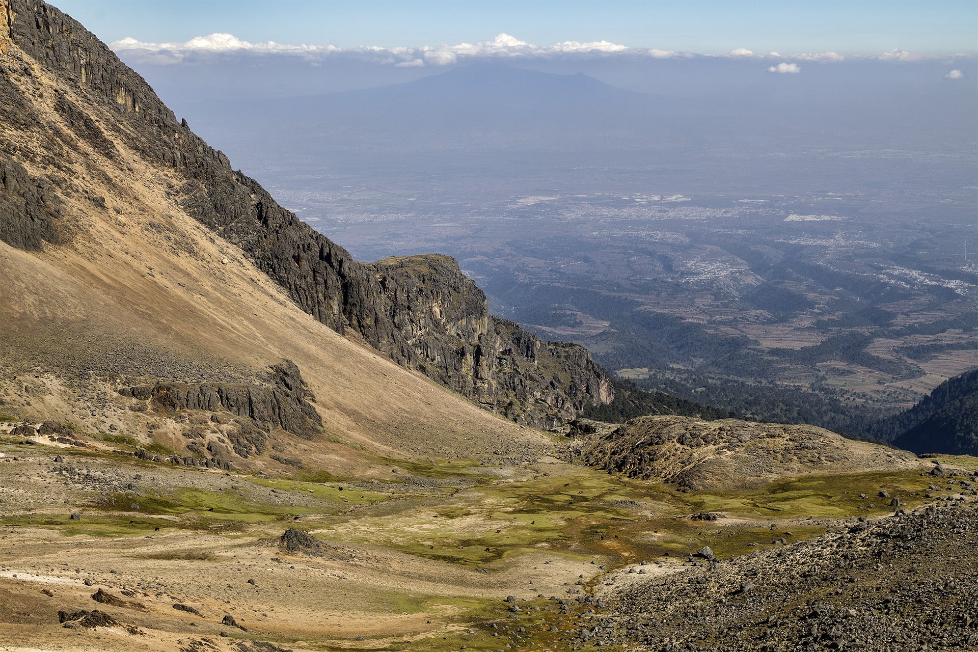  We leave high altitude pastures for the scree and talus fields of the sleeping woman. 