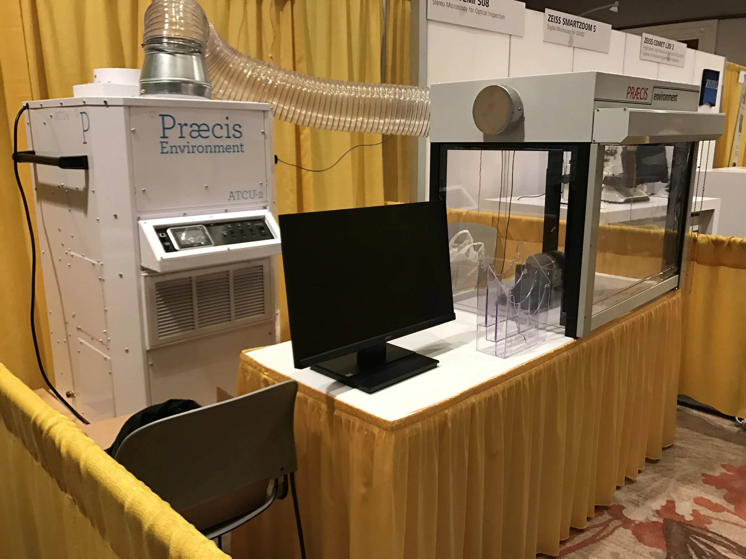 ATCU-2. Sm enclosure. Curtain down.