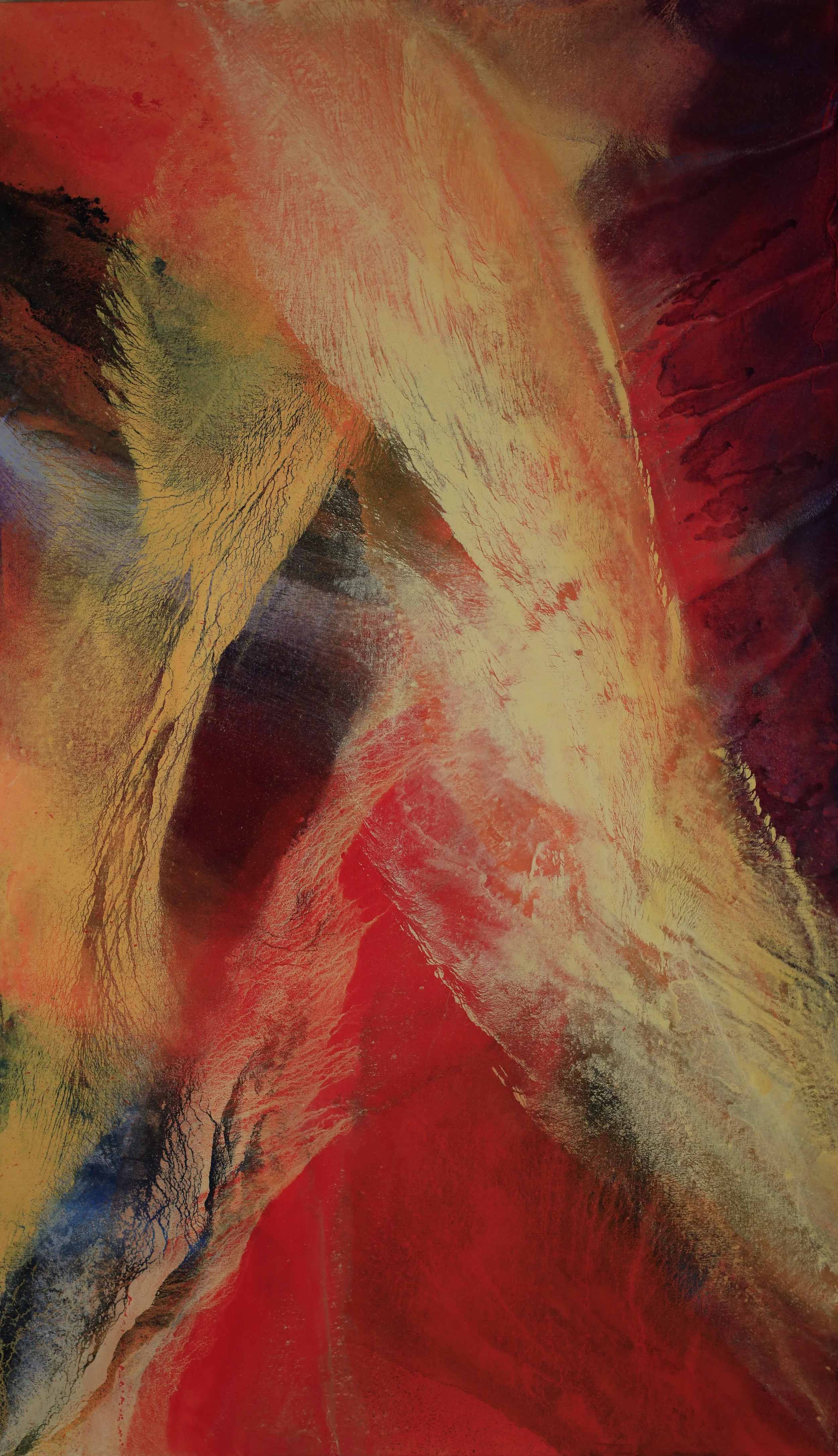 Light Dance 61" x 36" latex enamels on canvas
