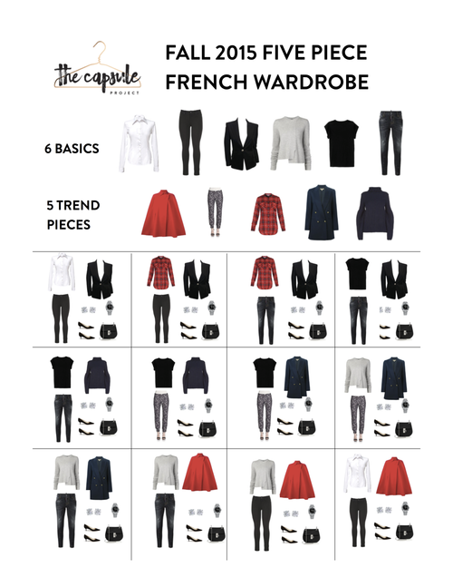 The Five Piece French Wardrobe Fall 2015 Edition The Capsule