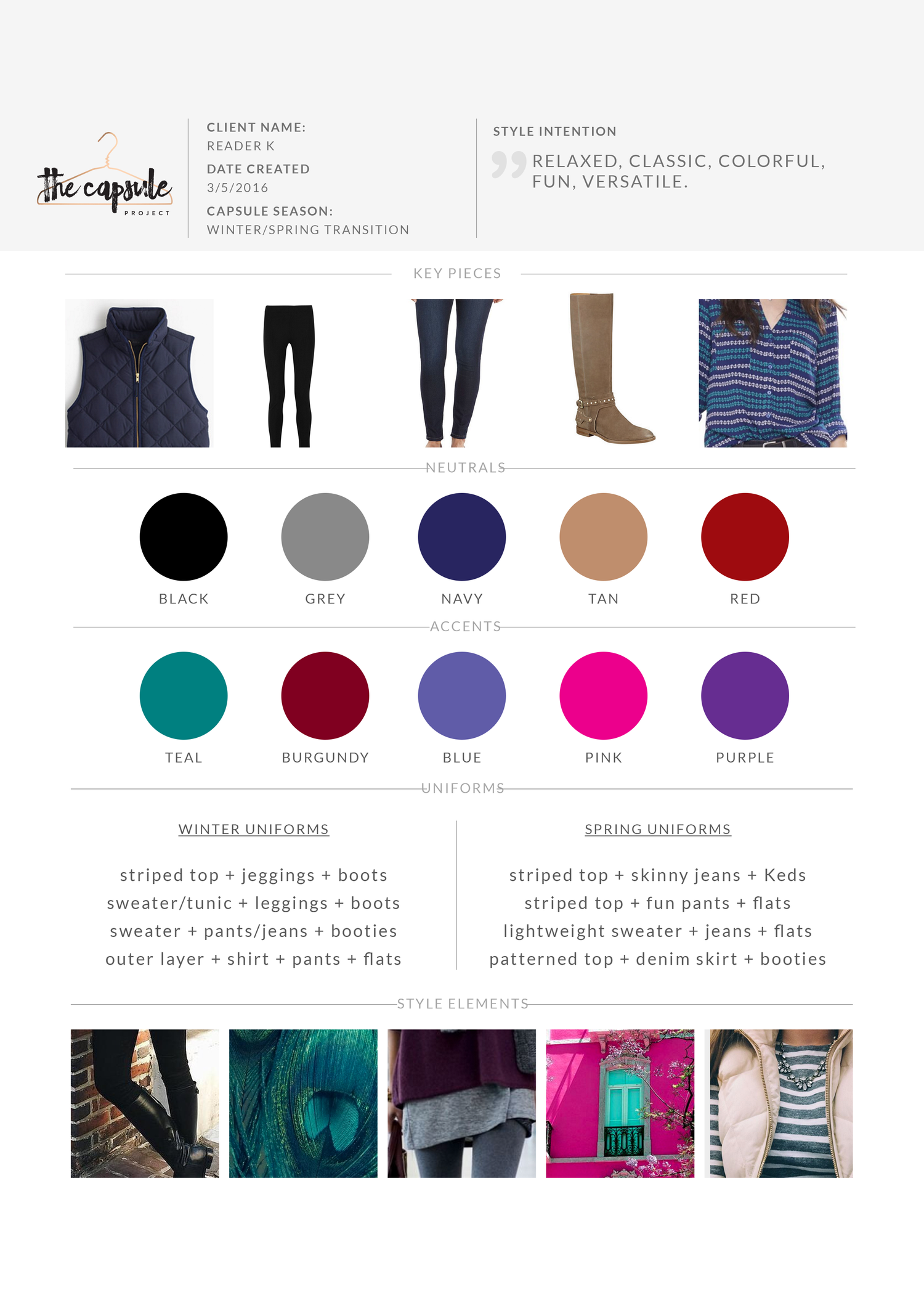 Capsule Wardrobe Style Guide The Capsule Project