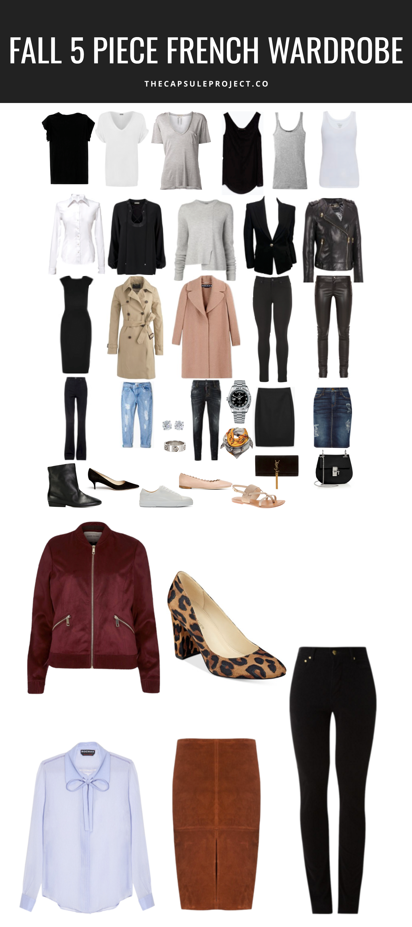 Five Piece French Wardrobe Fall 2016 The Capsule Project