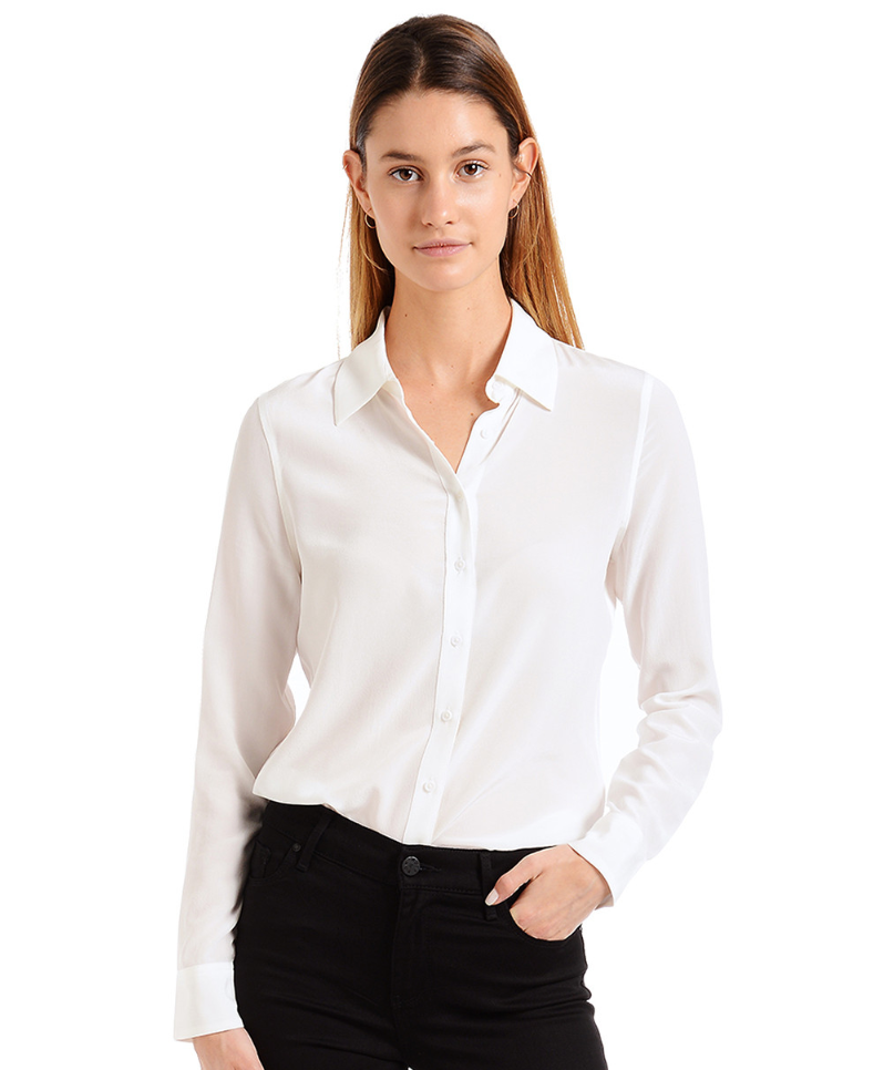 Silk Slim Fit Blouse - Harper