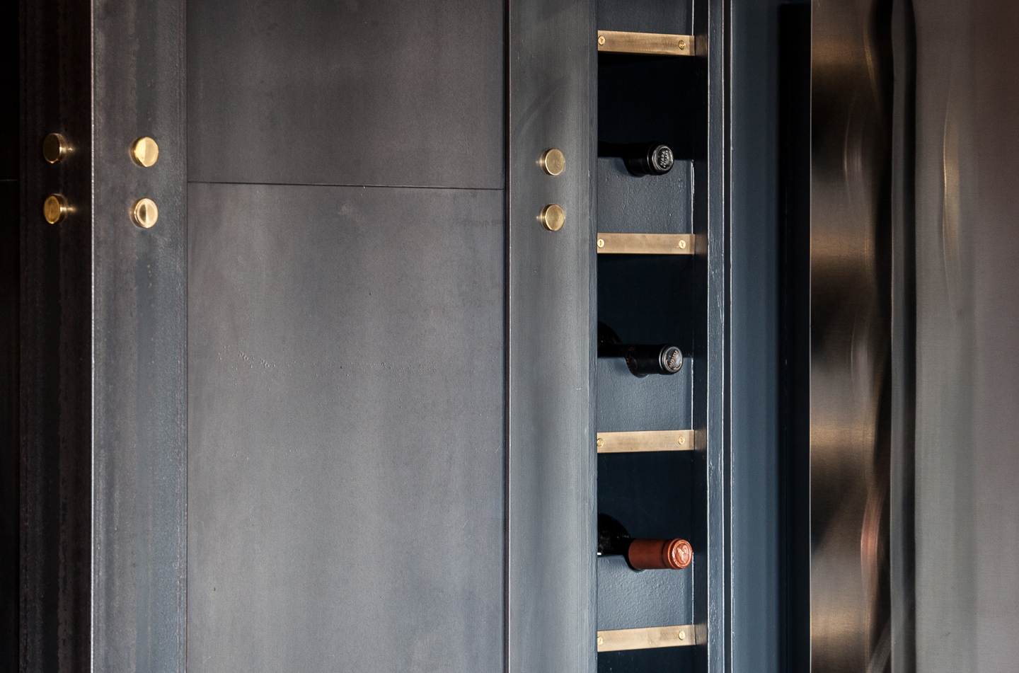 Steel Column &amp; Wine Rack