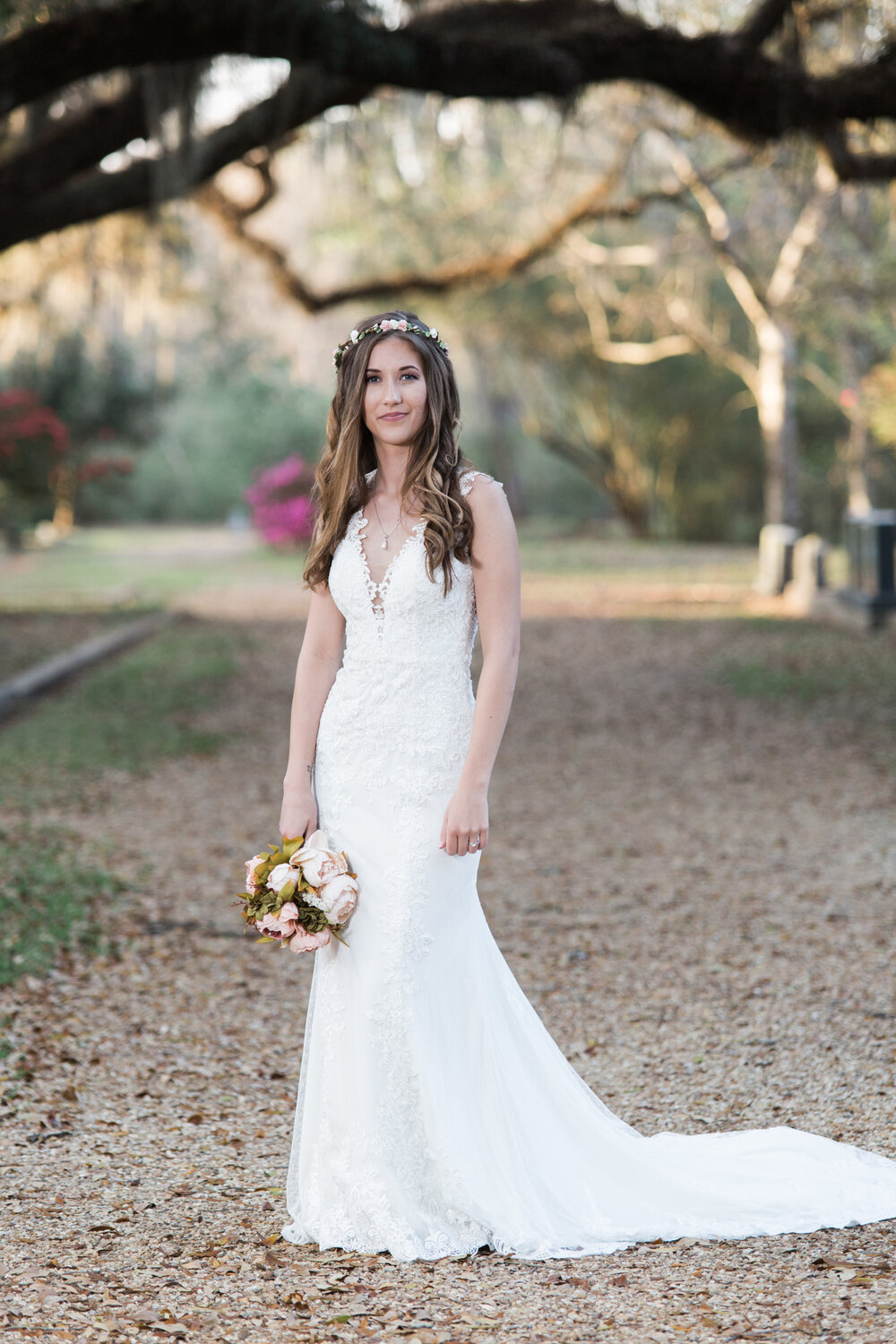 St. Francisville Bridal Portrait Photography - Rosedown Plantation 