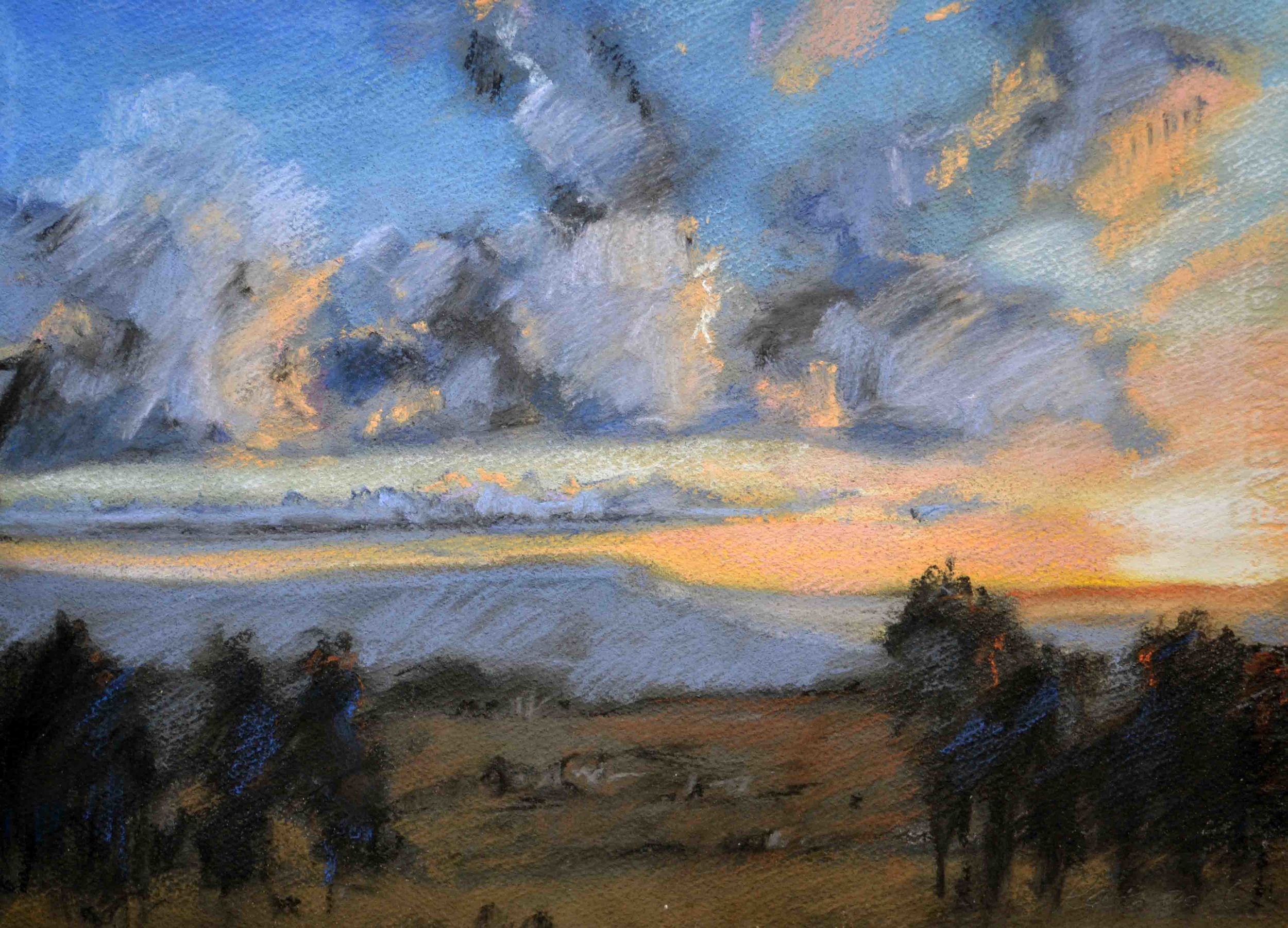 Dusk Along the Broken Back Mts, 2016
