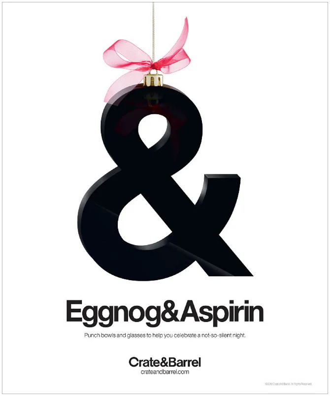 Crate&Barrel - Eggnog&Aspirin (Print)