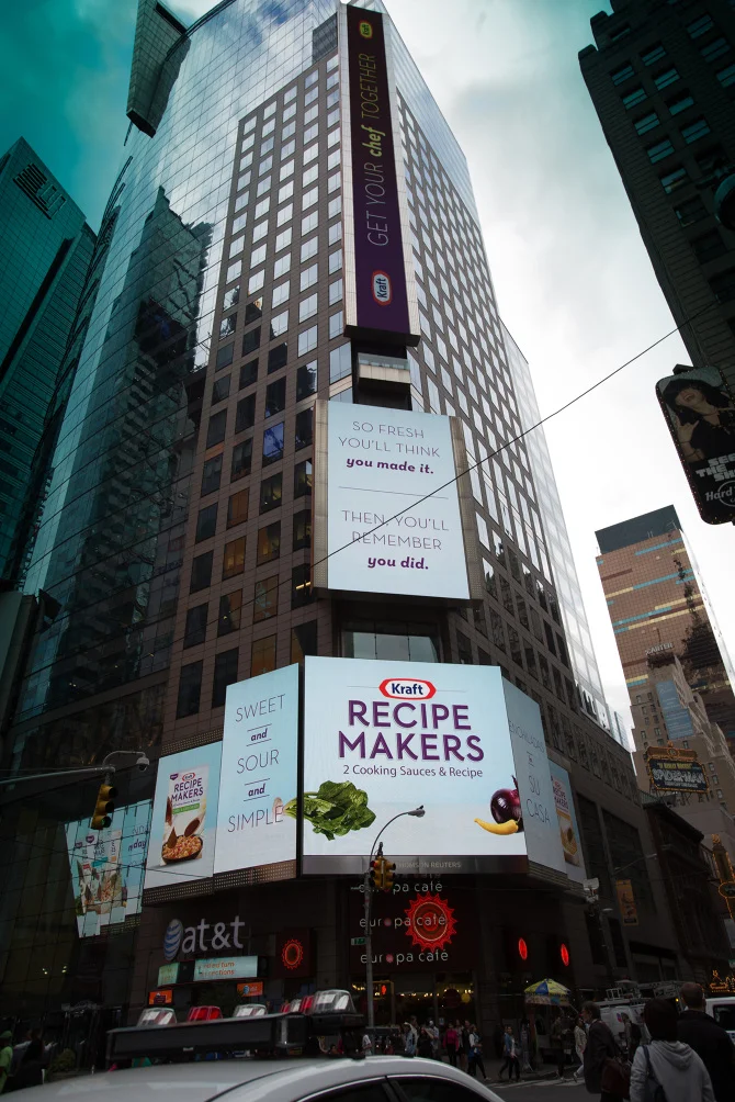 Kraft Recipe Makers - NYTS OOH