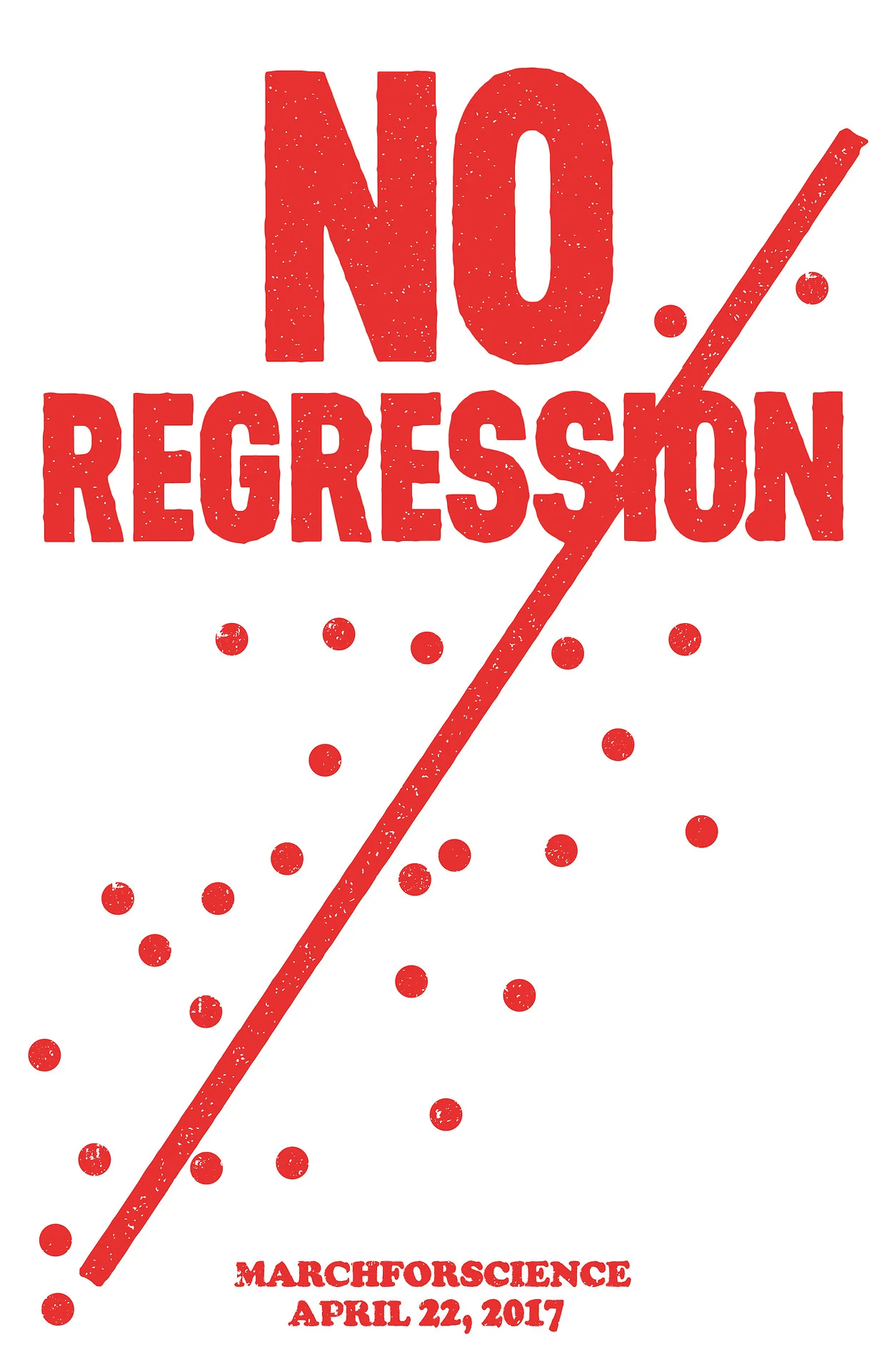 March for Science - Regression (protest poster)