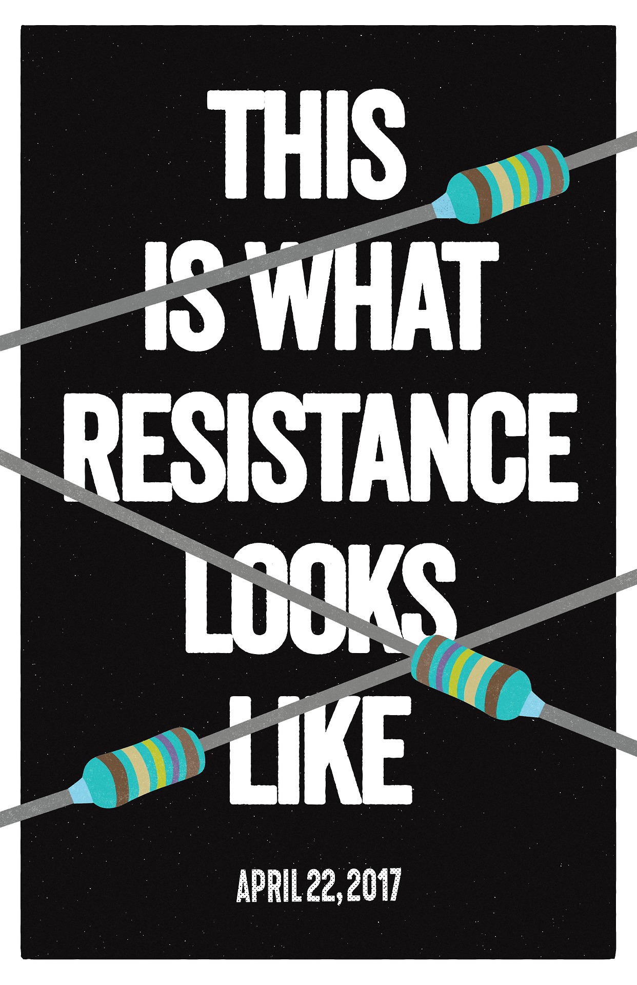 March for Science - The Resistance (protest poster)