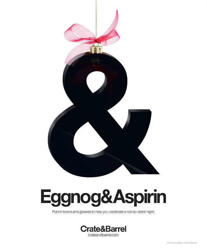Crate&Barrel Print: Eggnog&Aspirin