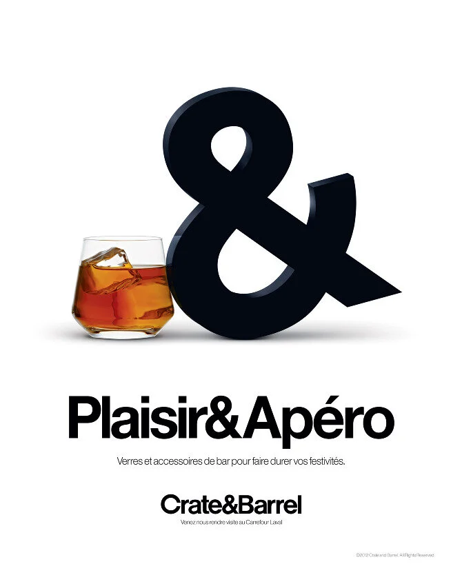 Crate&Barrel Print: Plaisir&Apéro