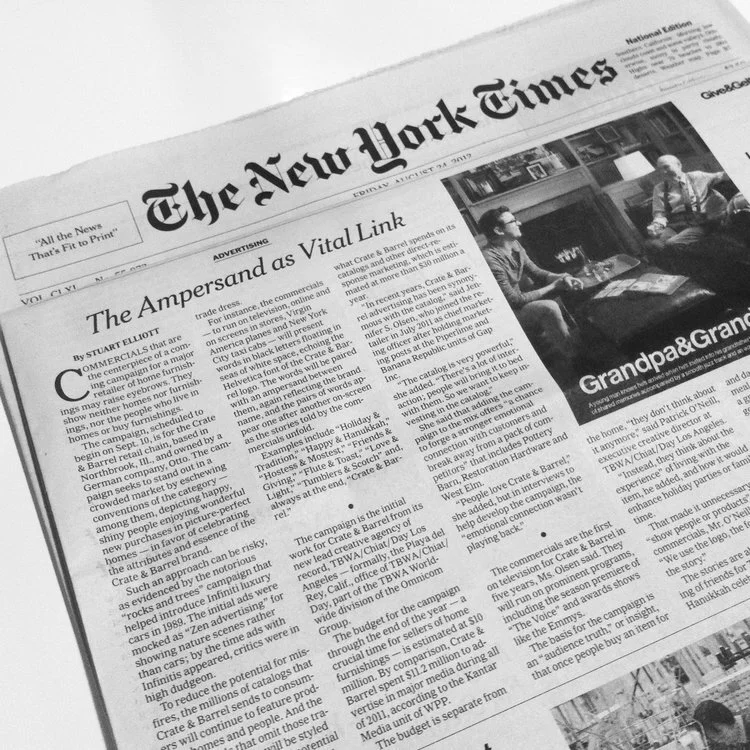 Crate&Barrel NYT