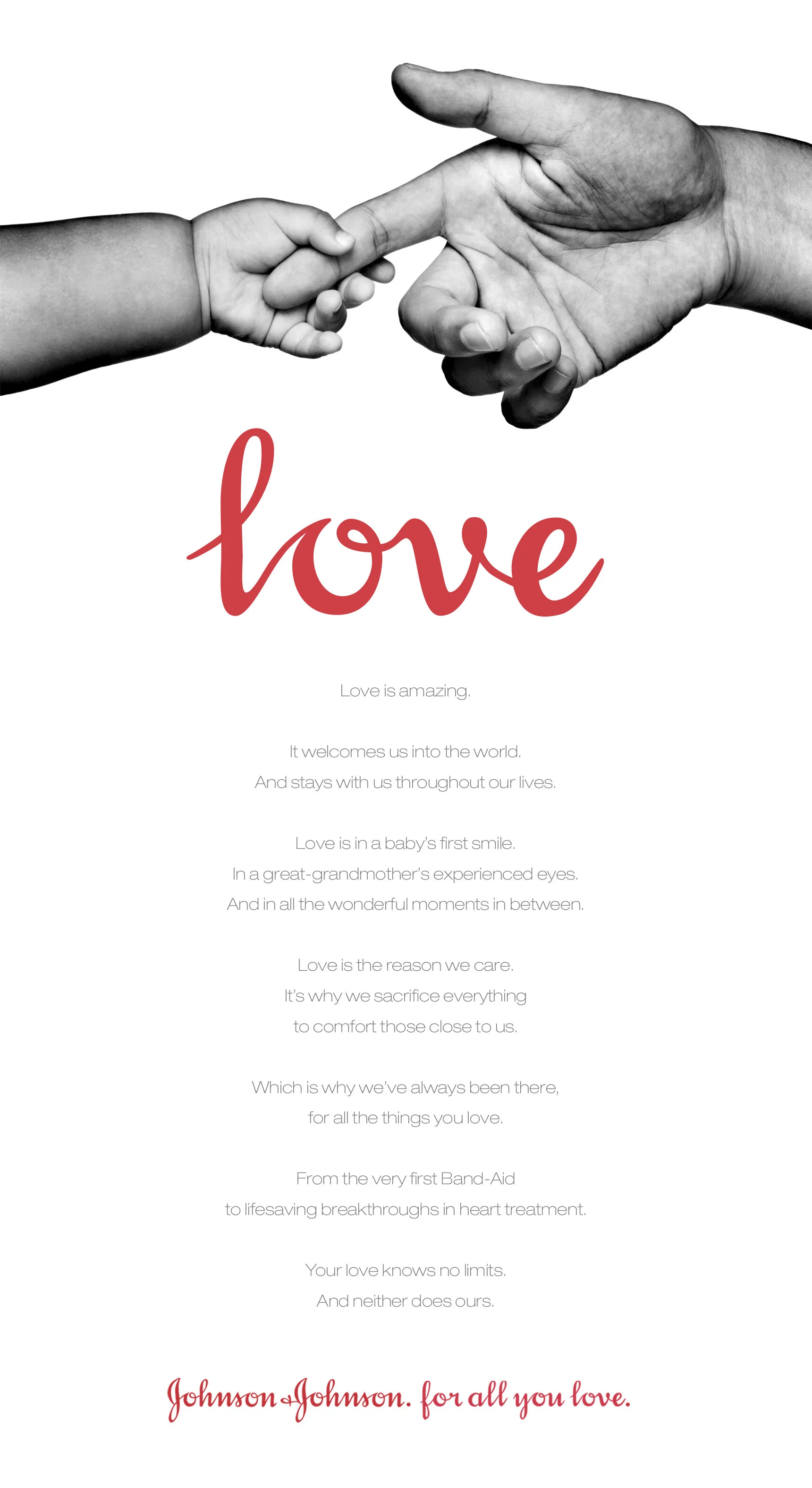 Johnson & Johnson -For All You Love Print