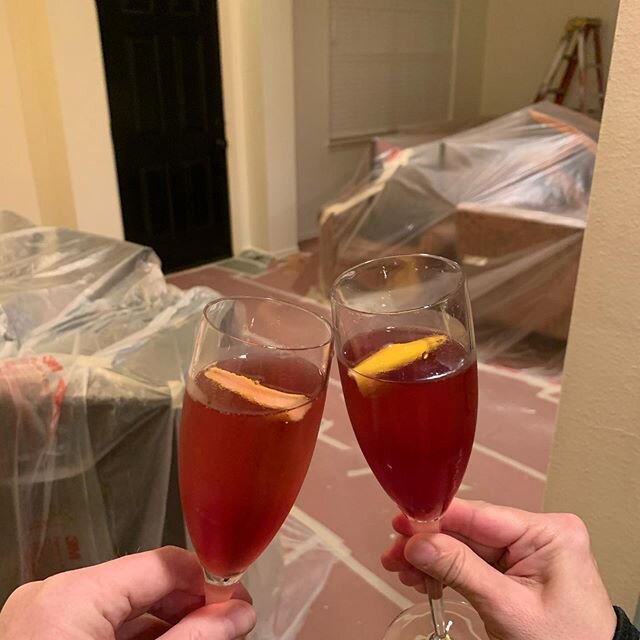 Having the house painted for Valentine&rsquo;s Day! 🏡 ❤️🥂