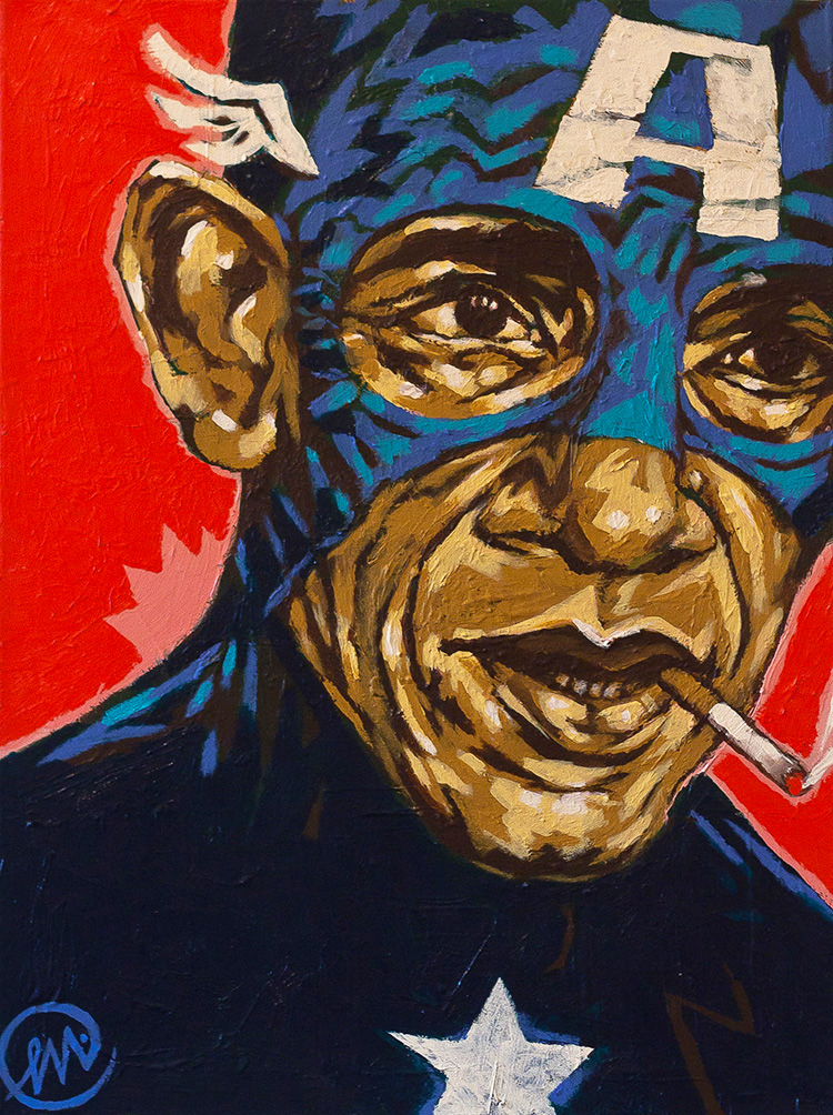 CAP'N (2014) ACRYLIC ON CANVAS, 18 X 24 INCHES_signed on front.jpg