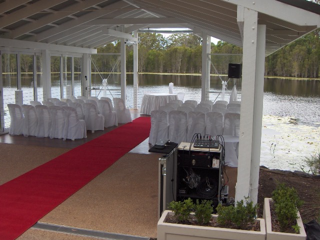 Another magical setting for Ceremony Sound at Laguna, Sirromet Winery.JPG