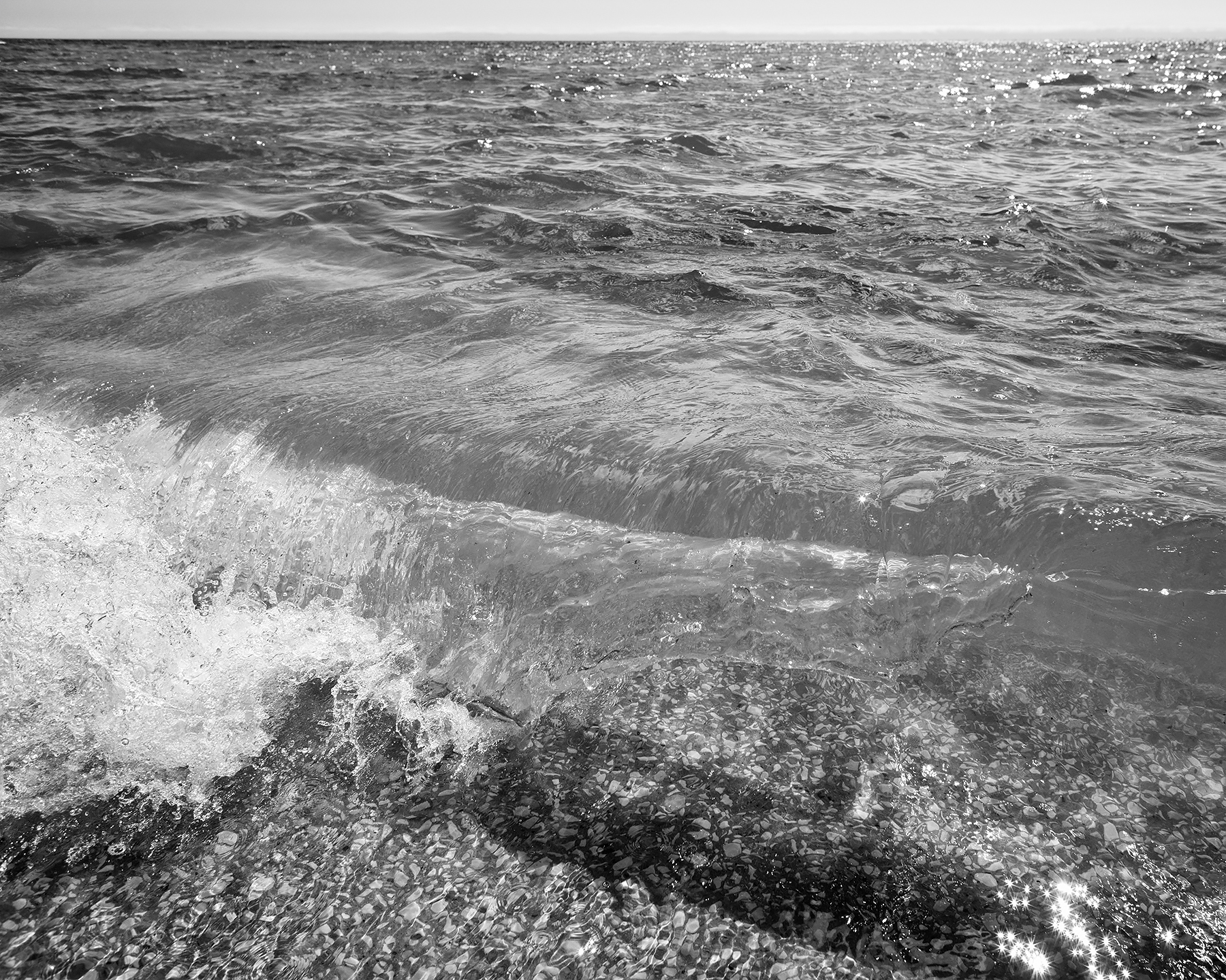 Waves on Lily Bay, Door County, Wisconsin, 2017