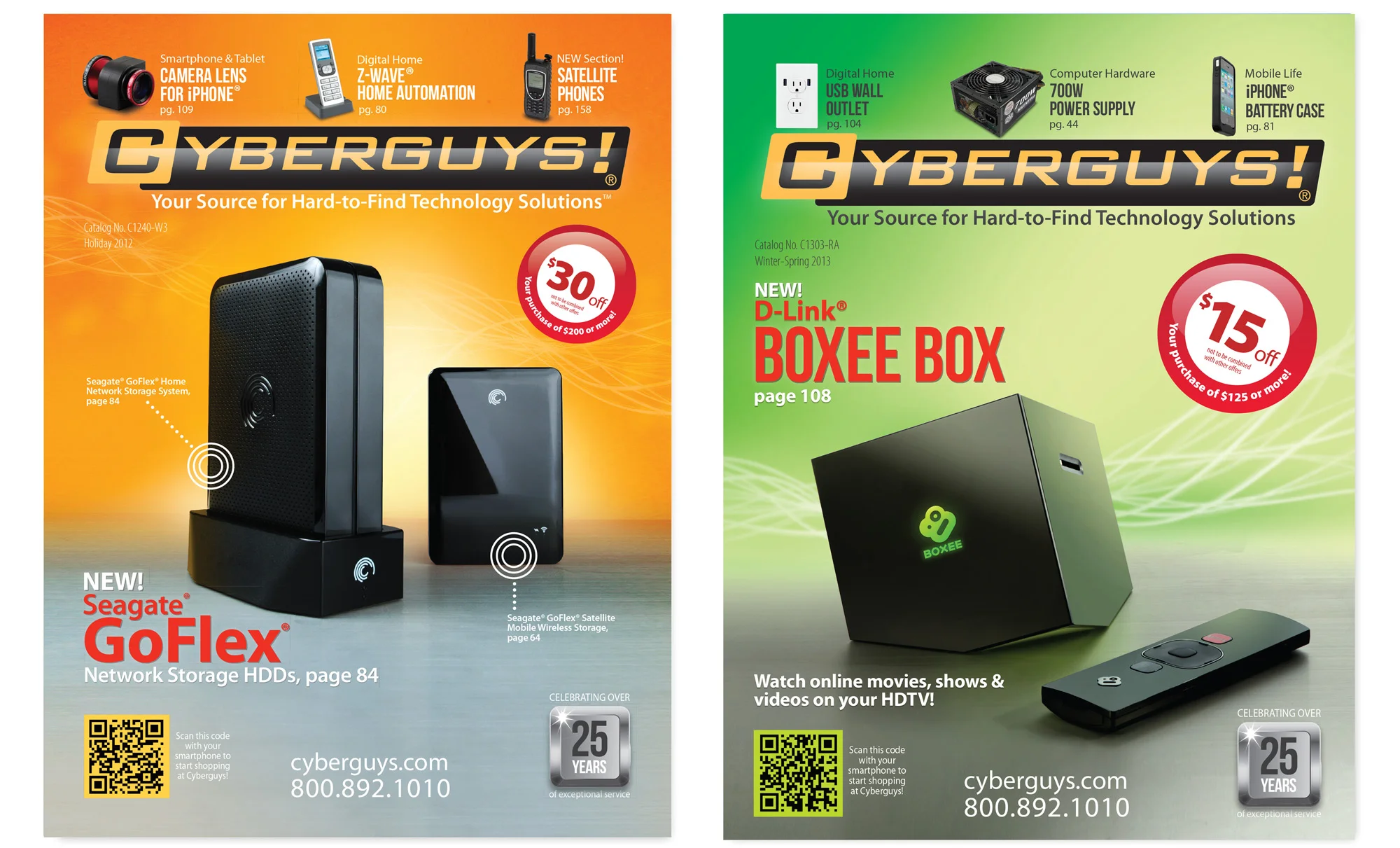  Cyberguys catalog covers. Art direction, photography, and design. © E-filliate Inc. 