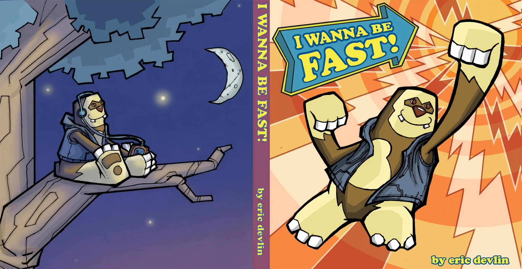 I Wanna Be Fast - back and front covers - Storybook Project