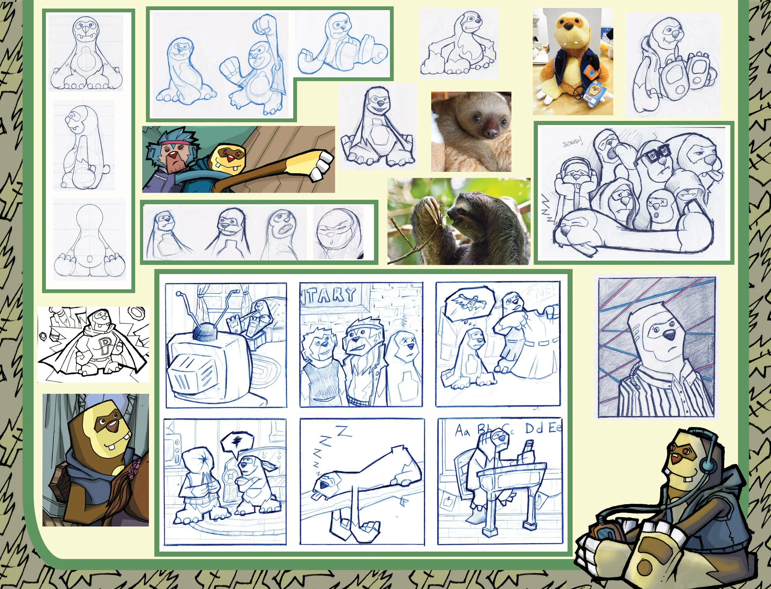 preliminary sketches & research - storybook project